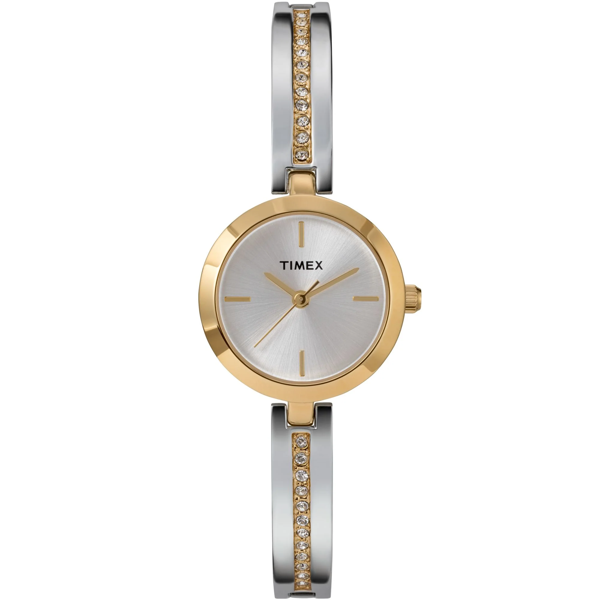 Timex Main Street Round 25mm Silver Dial Analog Women Watch - TW2W96200E6