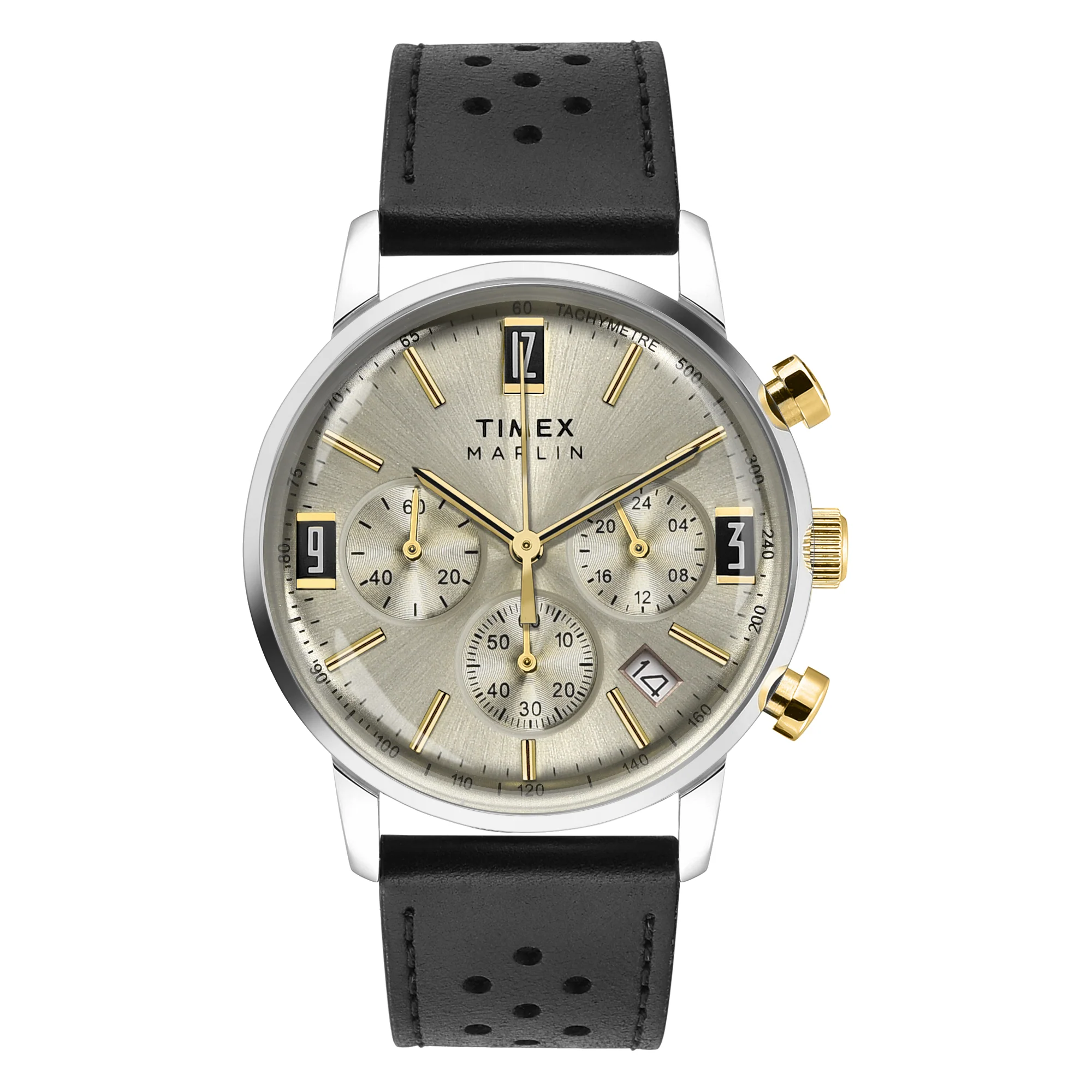 Timex Marlin Beige Round Dial Analog Men's Watch - TWEG26705