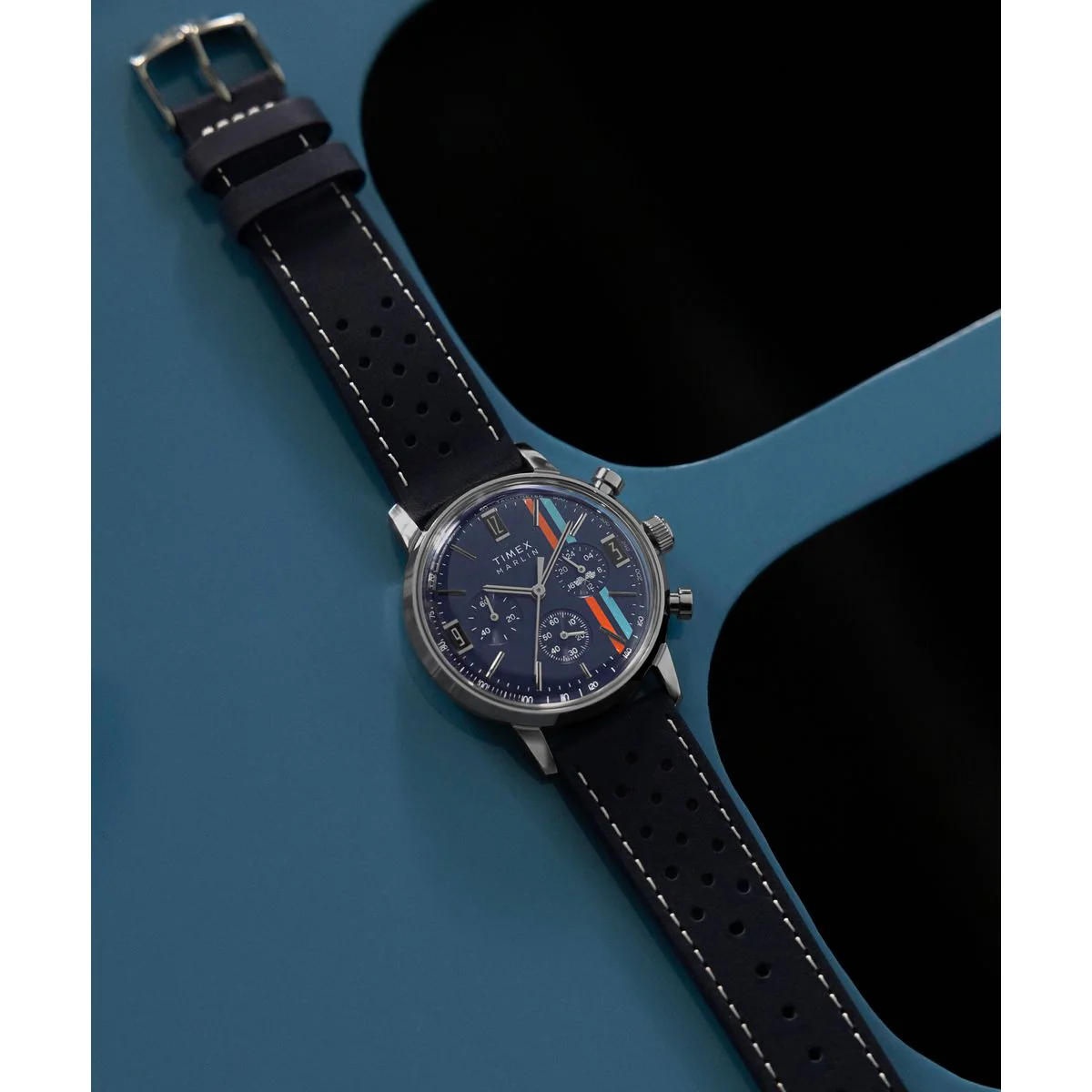 TIMEX Marlin Blue Round Dial Analog Men's Watch - TW2W99000IK - Image 5