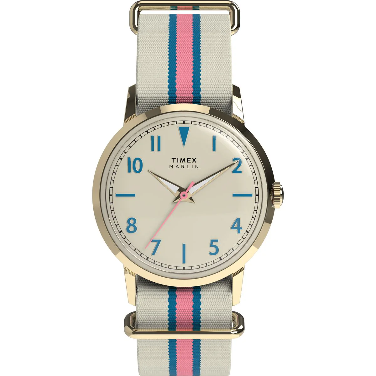 Timex Marlin Round 34mm Beige Dial Analog Women Watch - TW2Y49800UJ