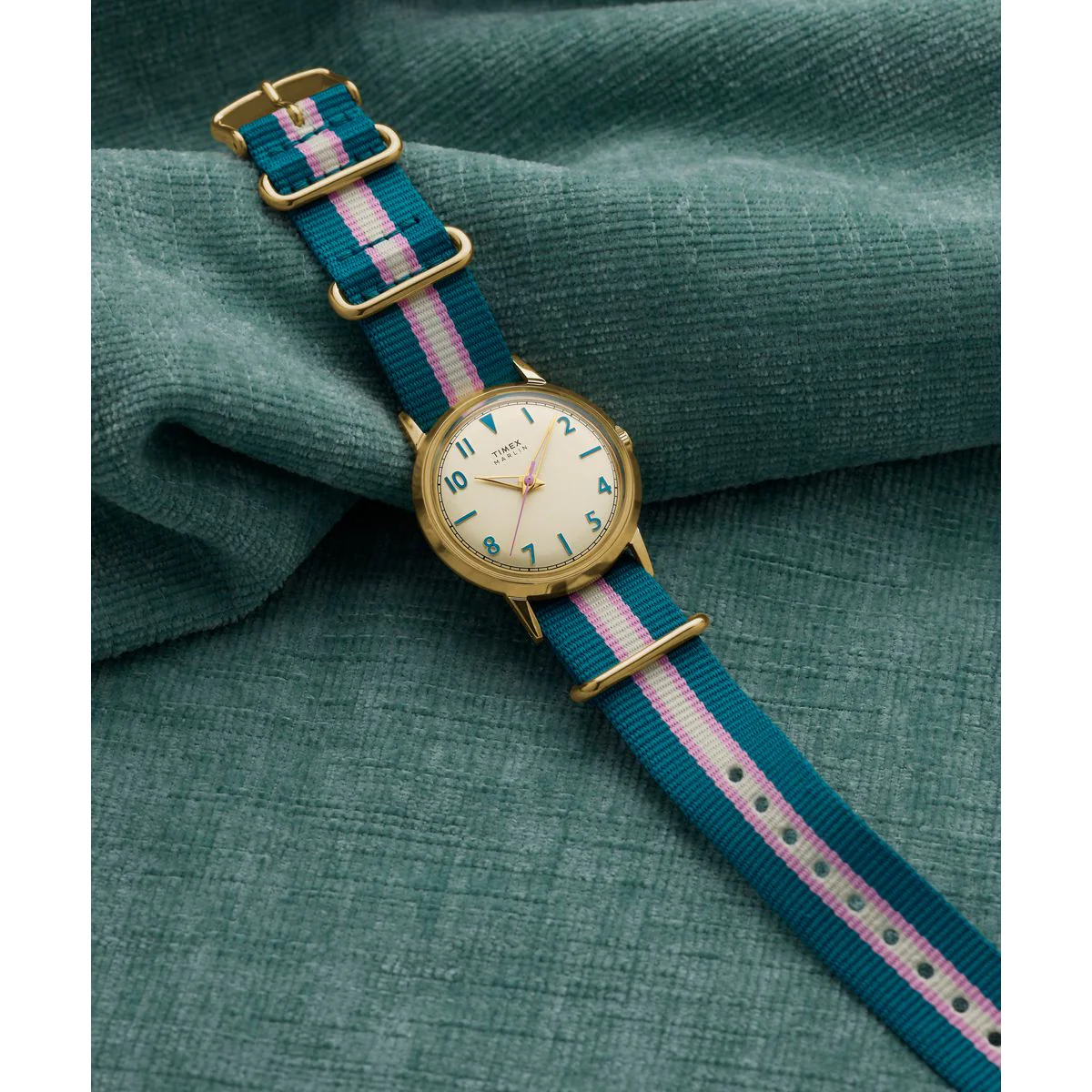 Timex Marlin Round 34mm Beige Dial Analog Women Watch - TW2Y49900UJ - Image 2