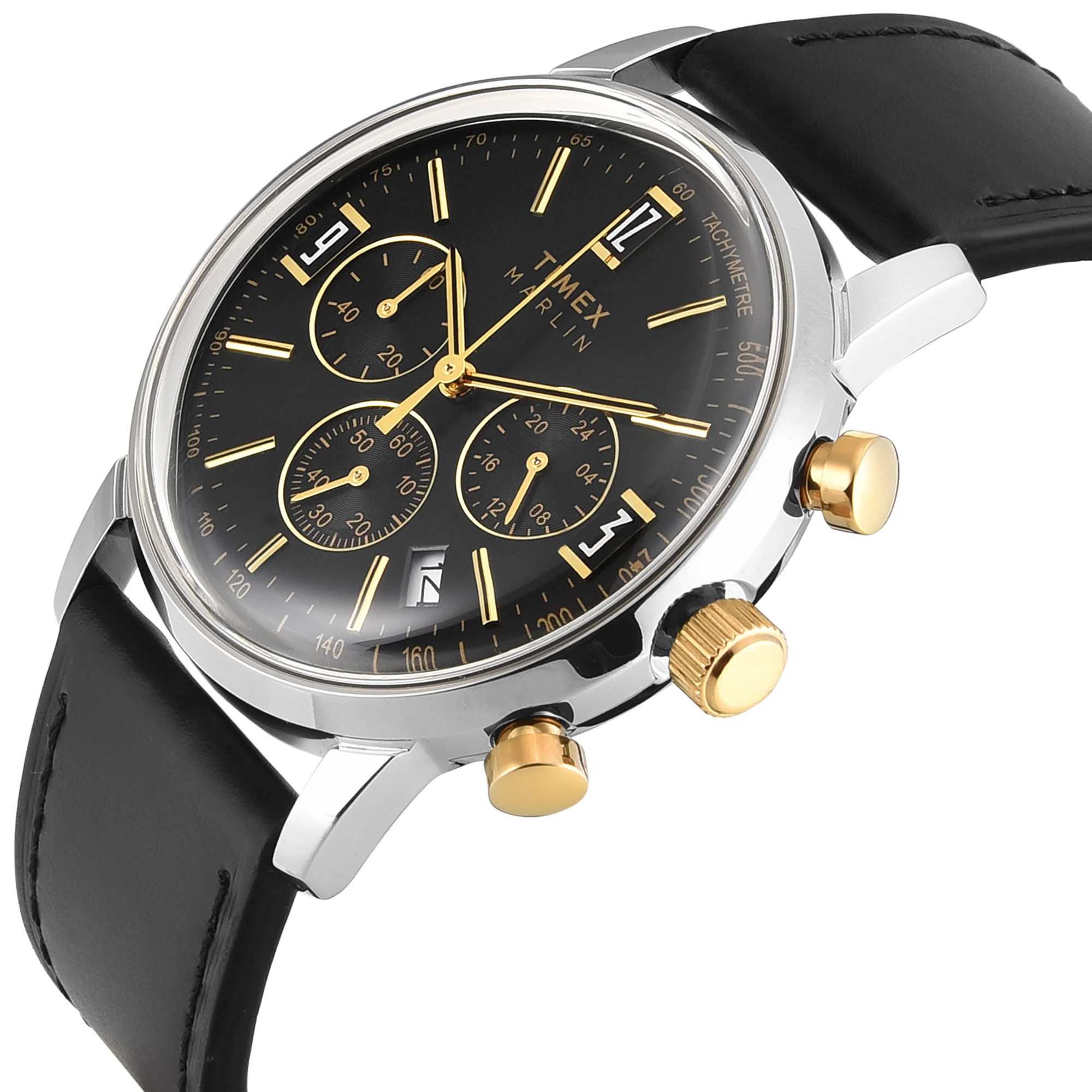 Timex Marlin Round 42mm Black Dial Analog Men Watch - TWEG26715 - Image 2