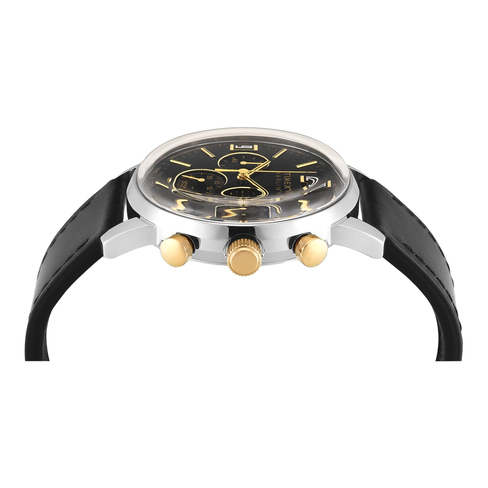 Timex Marlin Round 42mm Black Dial Analog Men Watch - TWEG26715 - Image 4
