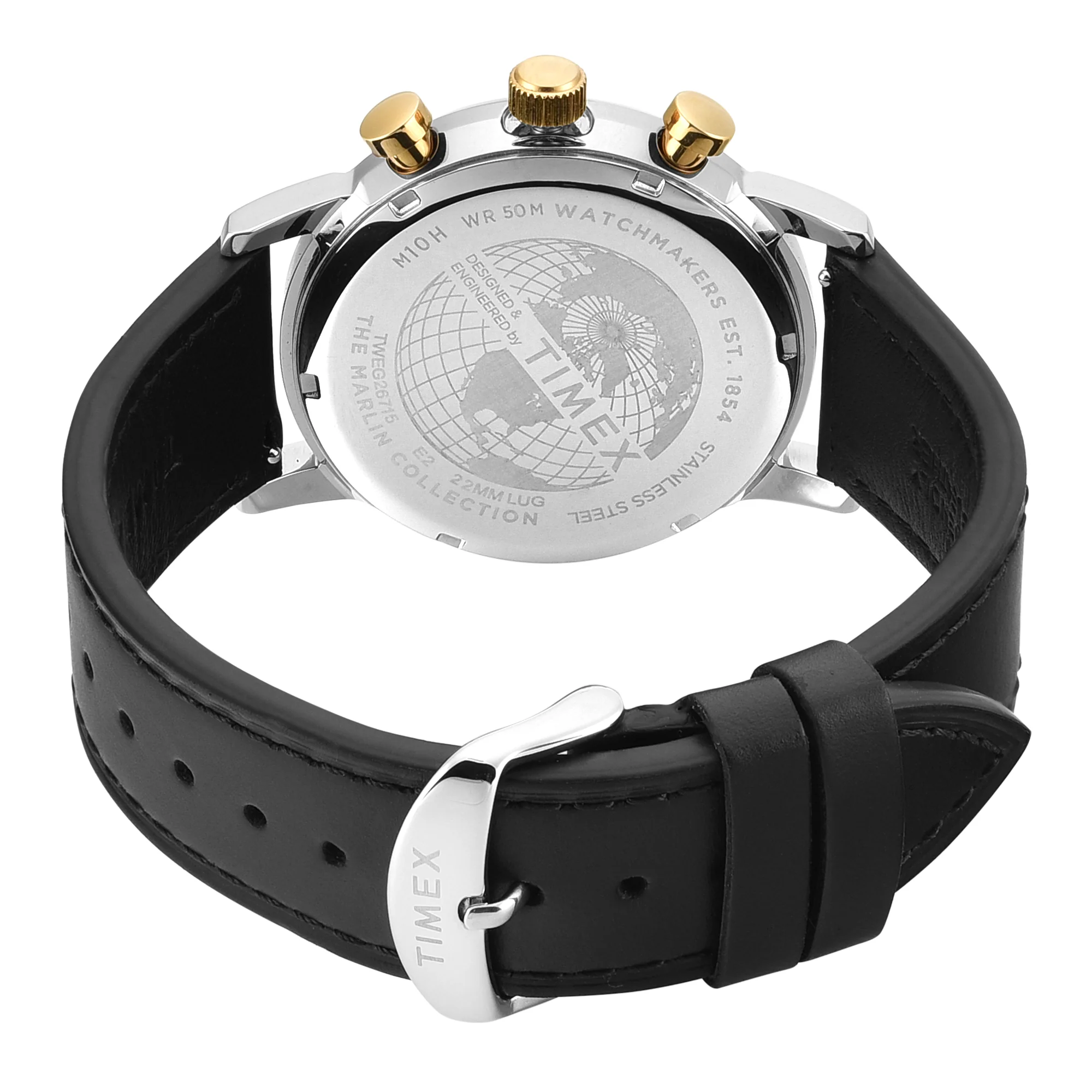 Timex Marlin Round 42mm Black Dial Analog Men Watch - TWEG26715 - Image 5
