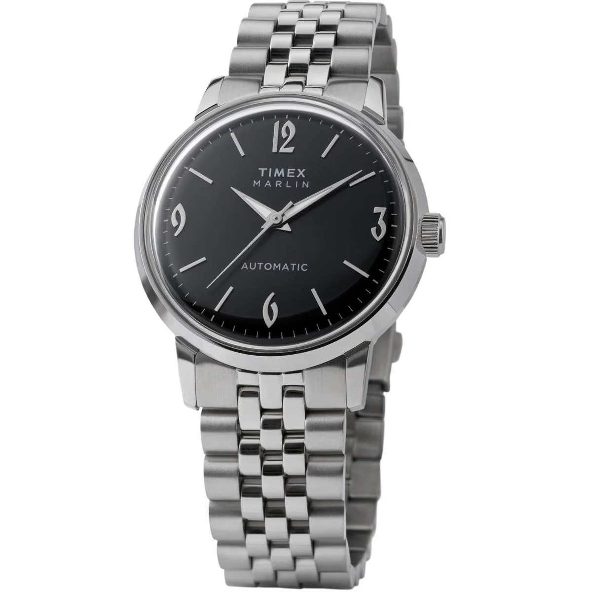 Timex Marlin Round 42mm Black Dial Mechanical Automatic Men Watch - TWEG26712 - Image 2