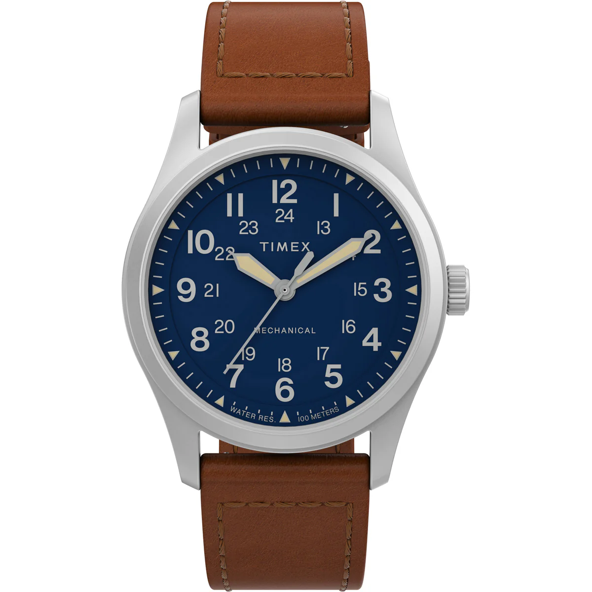 Expedition North Field Post Mechanical 38mm Eco-Friendly Leather Strap Watch