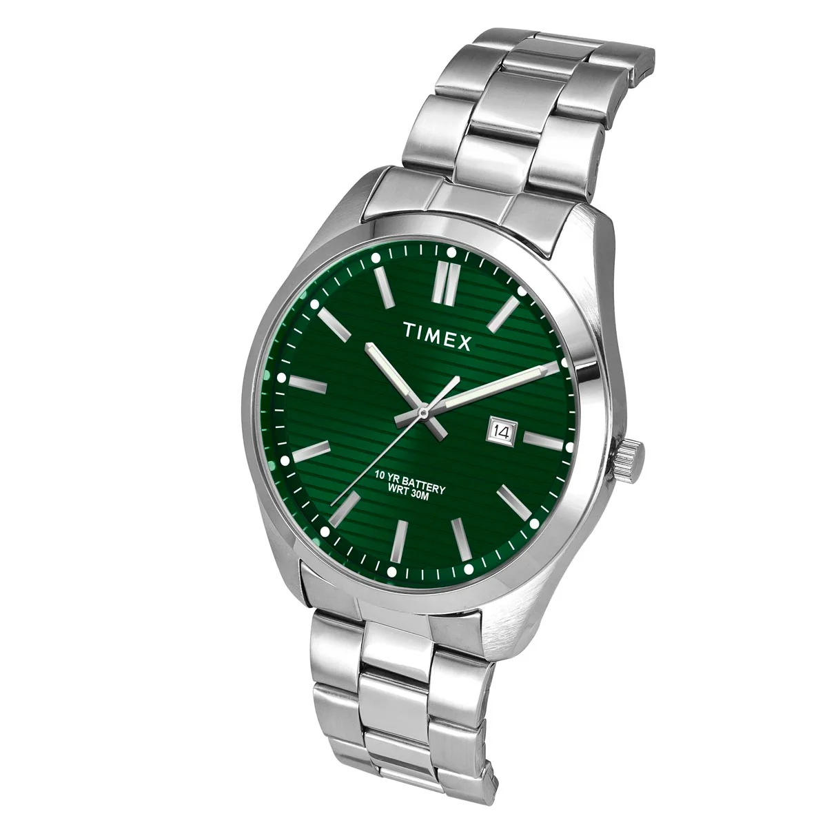 Timex Men Analog Green Round Brass Dial Watch- TWTG10409 - Image 5