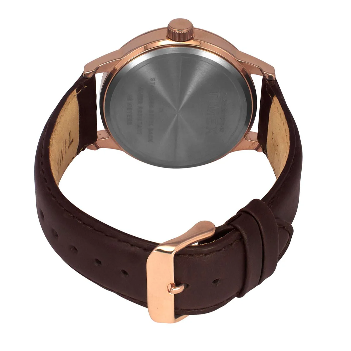 Timex Men Analog Silver Round Brass Dial Watch- TWEG19917 - Image 5