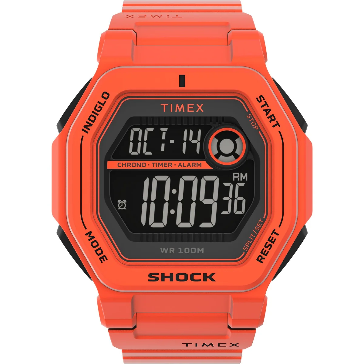 Timex Men Black Resin Square Dial Digital Watch-TW2V60000UJ