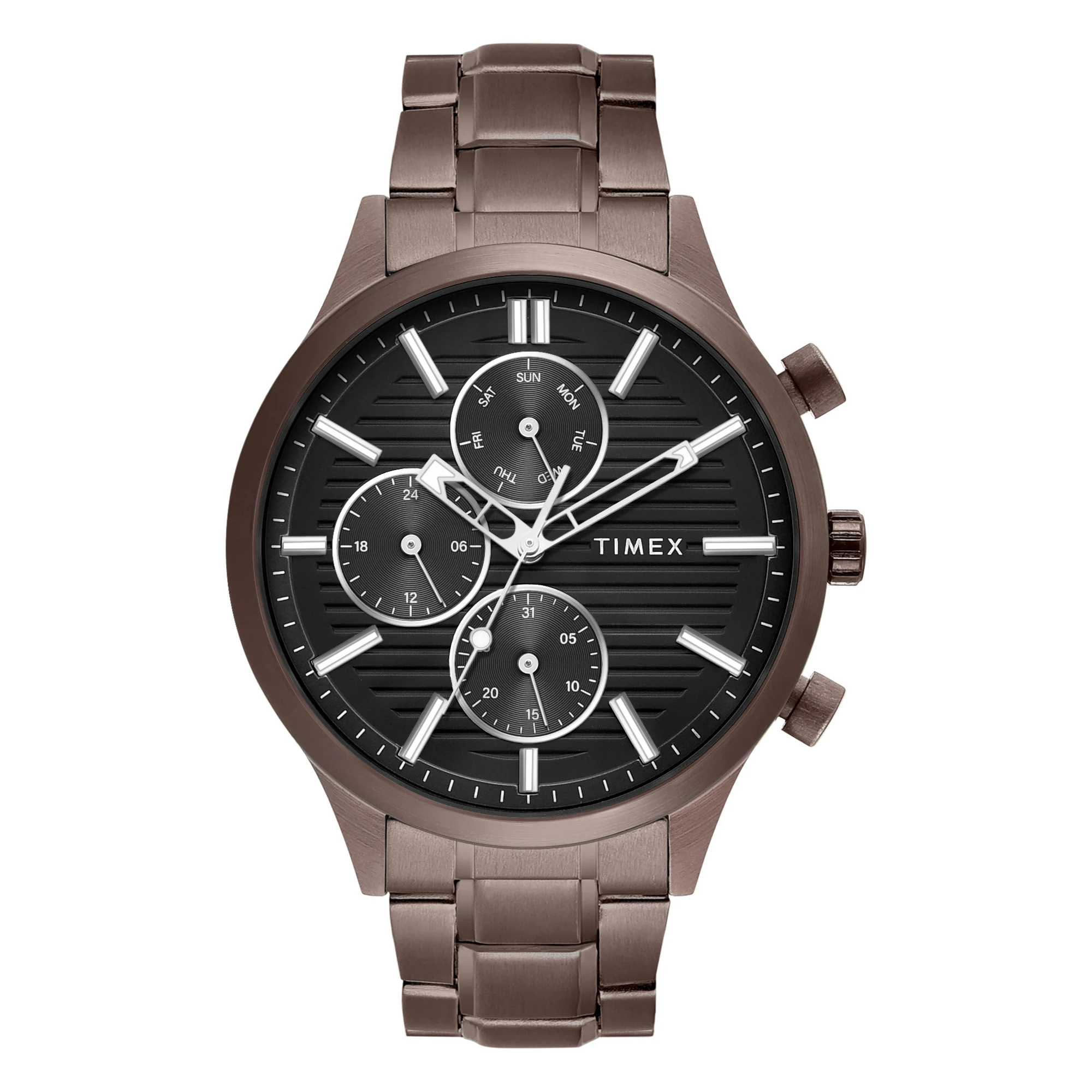 TIMEX Men Black Round Dial Analog Watch - TW000T322