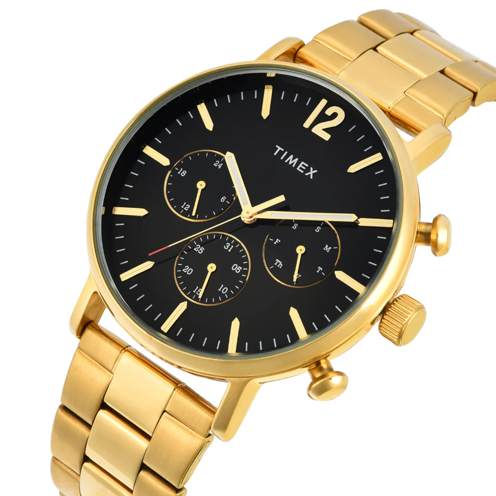 Timex Men Black Round Multifunction Dial Watch- TWEG20025 - Image 2