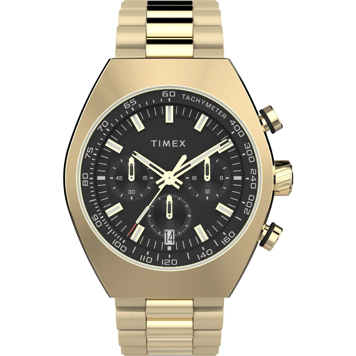 Timex Legacy Tonneau Chronograph 42mm Stainless Steel Bracelet Watch