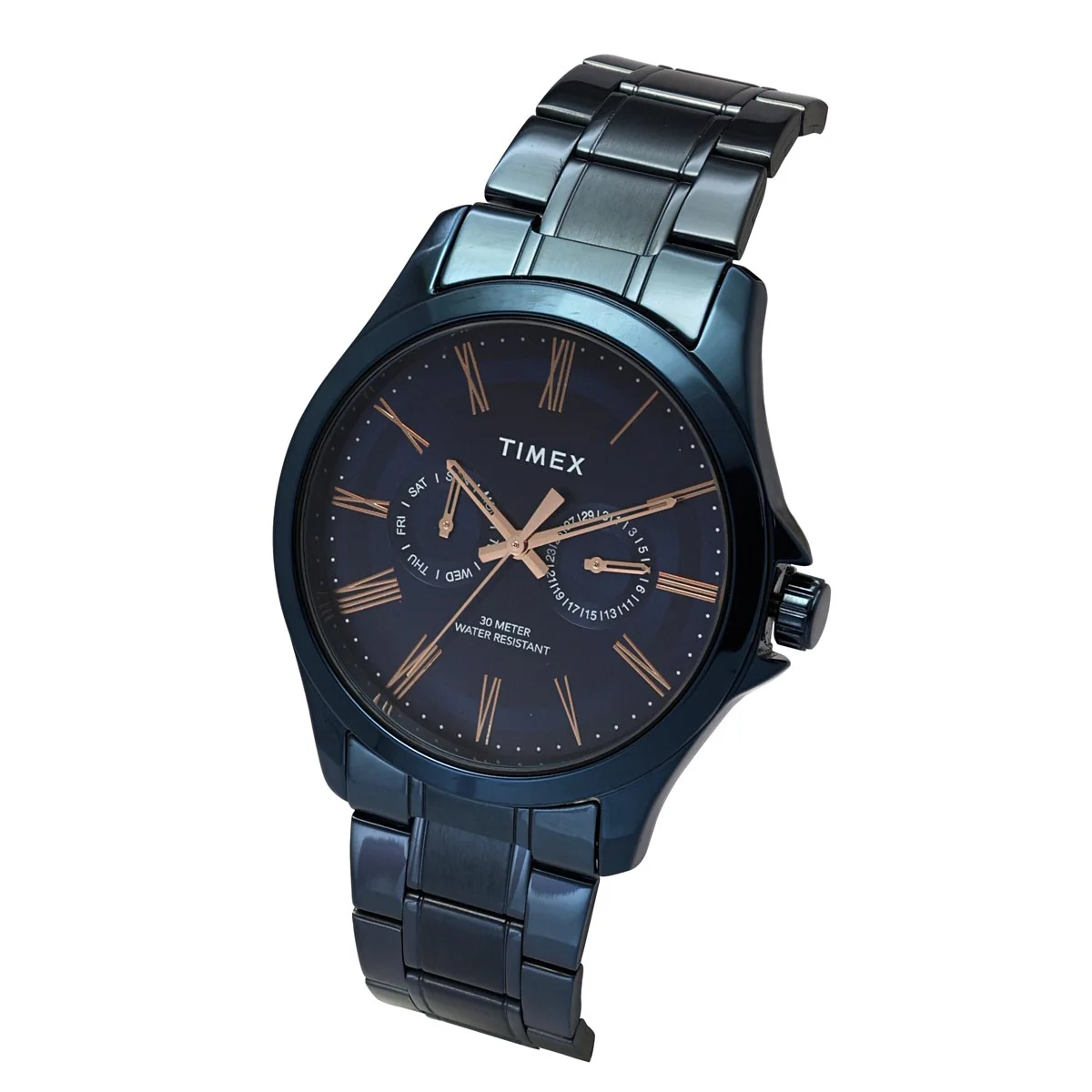TIMEX Men Blue Round Dial Analog Watch - TW000X137 - Image 2