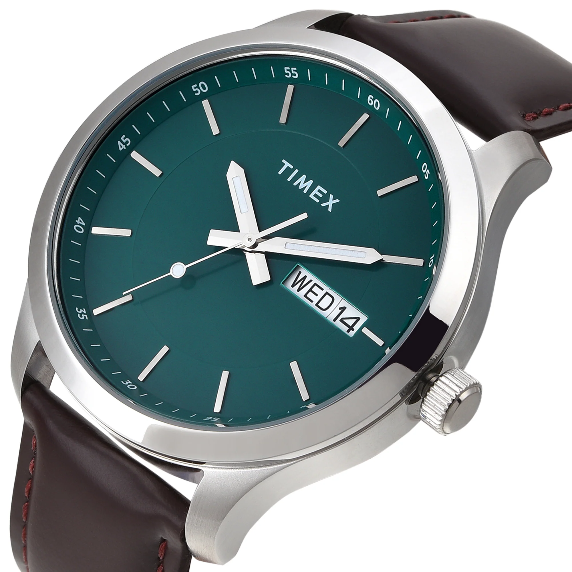 TIMEX Men Green Round Dial Analog Watch - TWEG20800 - Image 2