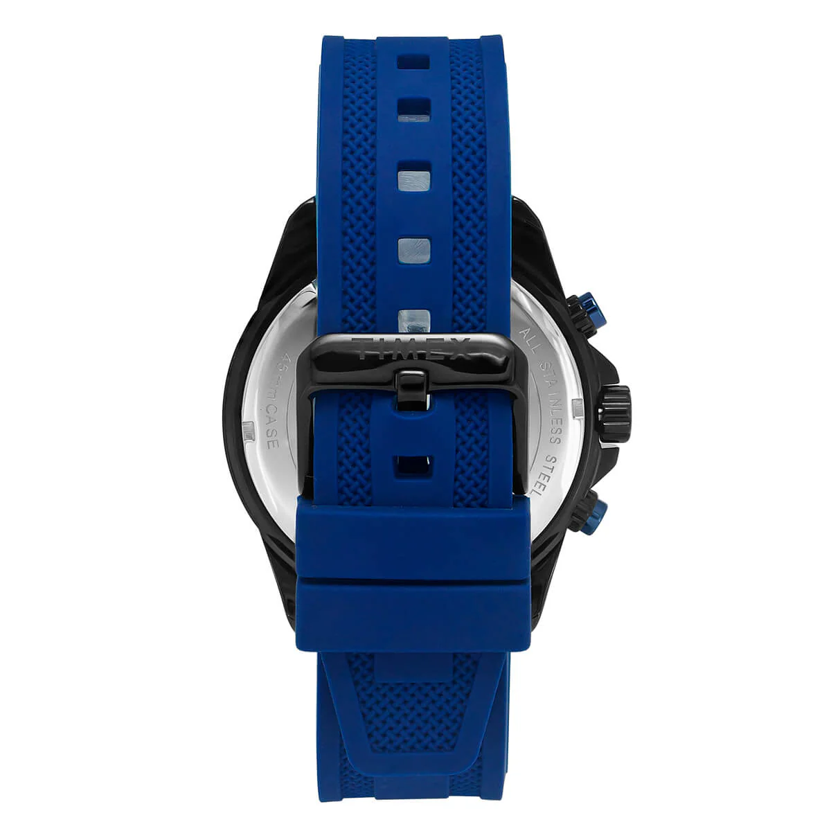 Timex E Class Men's Blue Dial Round Case Chronograph Date Function Watch -TWEG20100 - Image 4