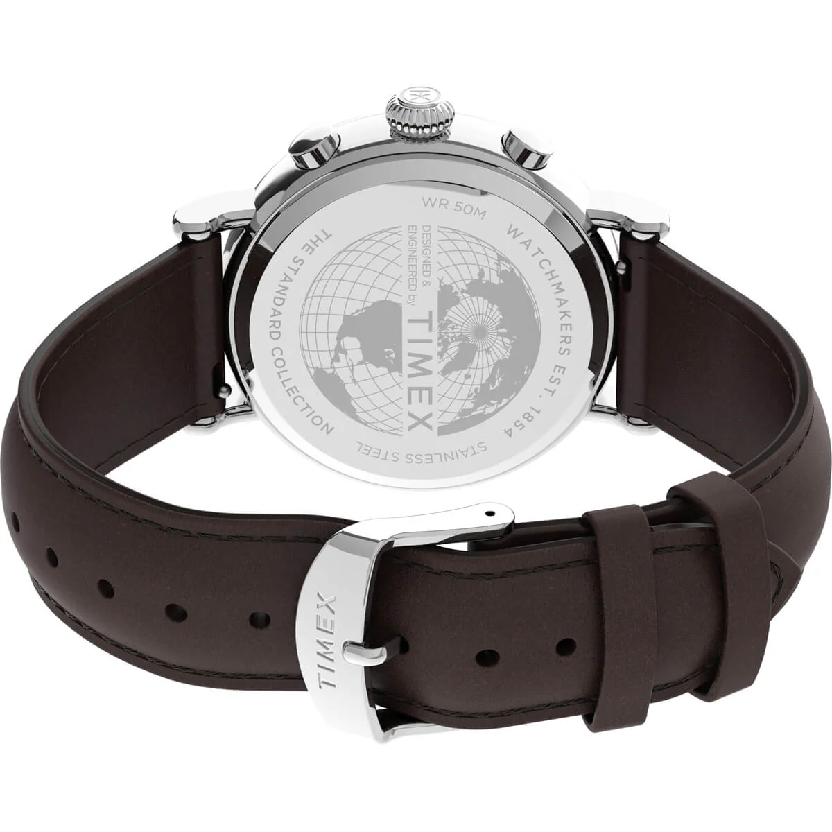 Timex Essential Collection Men's Quartz Analog Silver-Tone Dial Round Case Chronograph Function Watch -TW2V27600 - Image 4