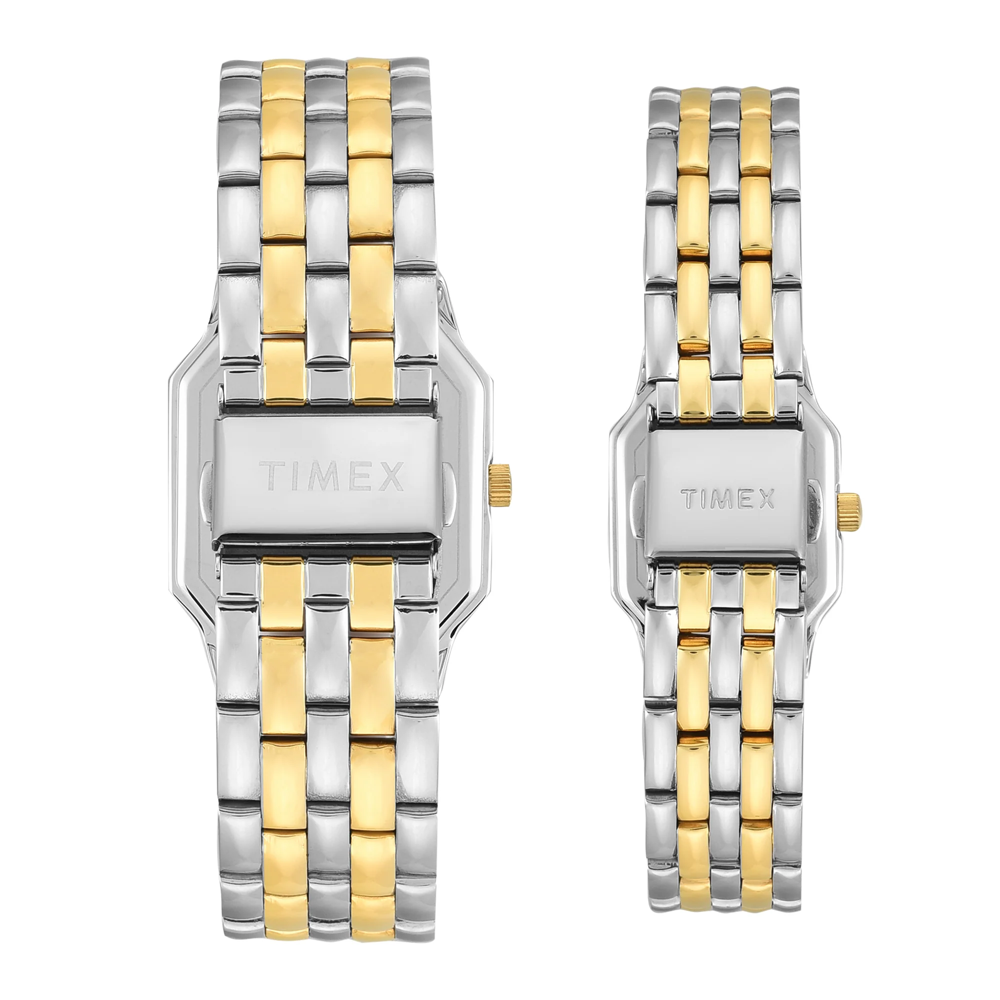 Timex Octagonal 34mm Silver Dial Analog Pair Watch - TW00PR354 - Image 6