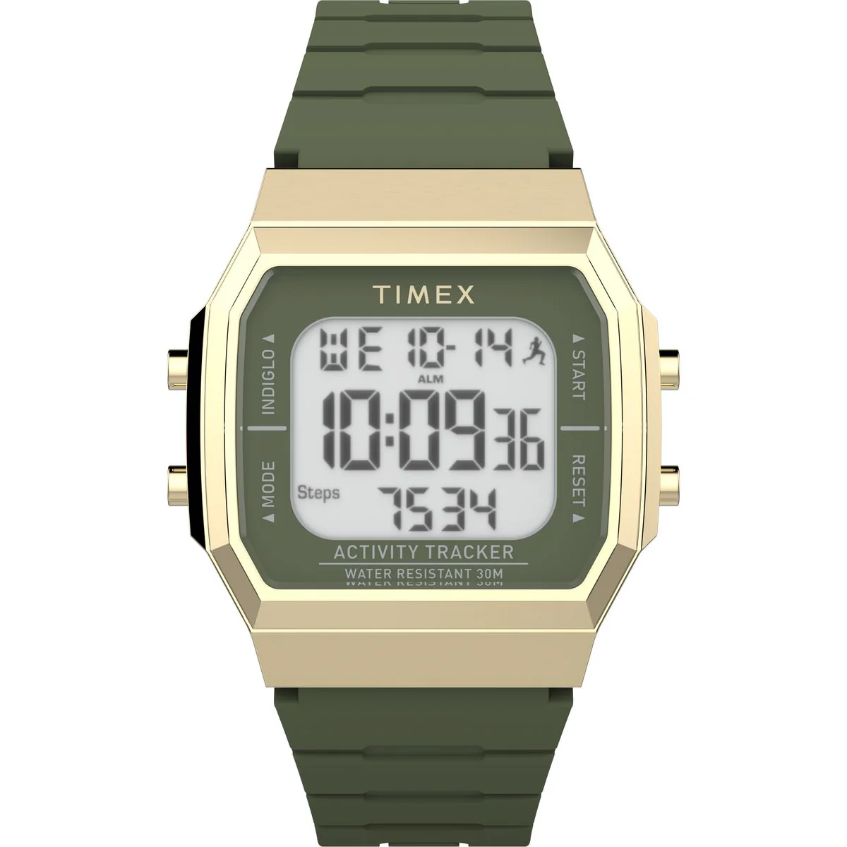 Timex Octogonal 40mm Grey Dial Digital Unisex Watch - TW5M60800JQ