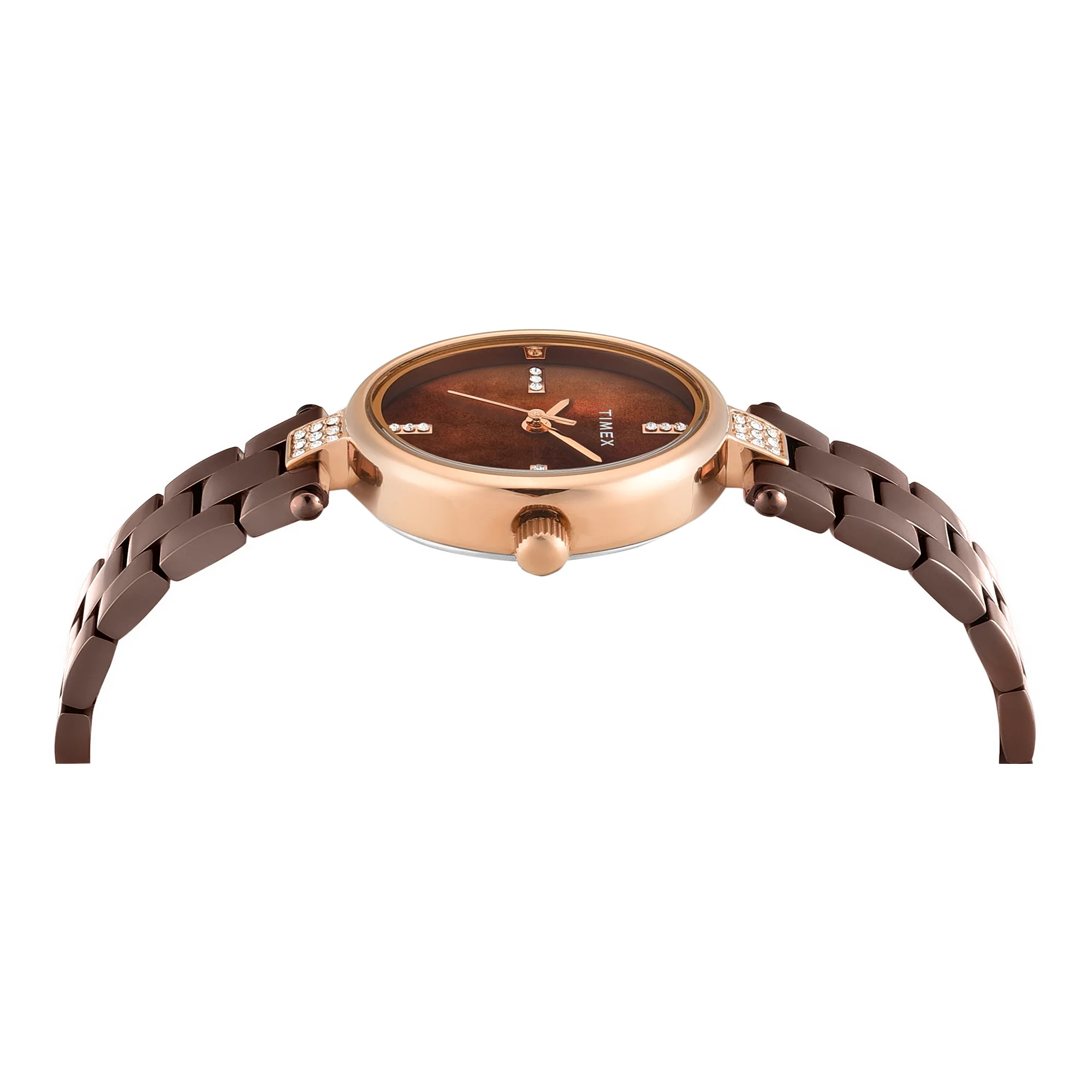 Timex Oval 23mm Brown Dial Analog Women Watch - TWEL27202 - Image 6