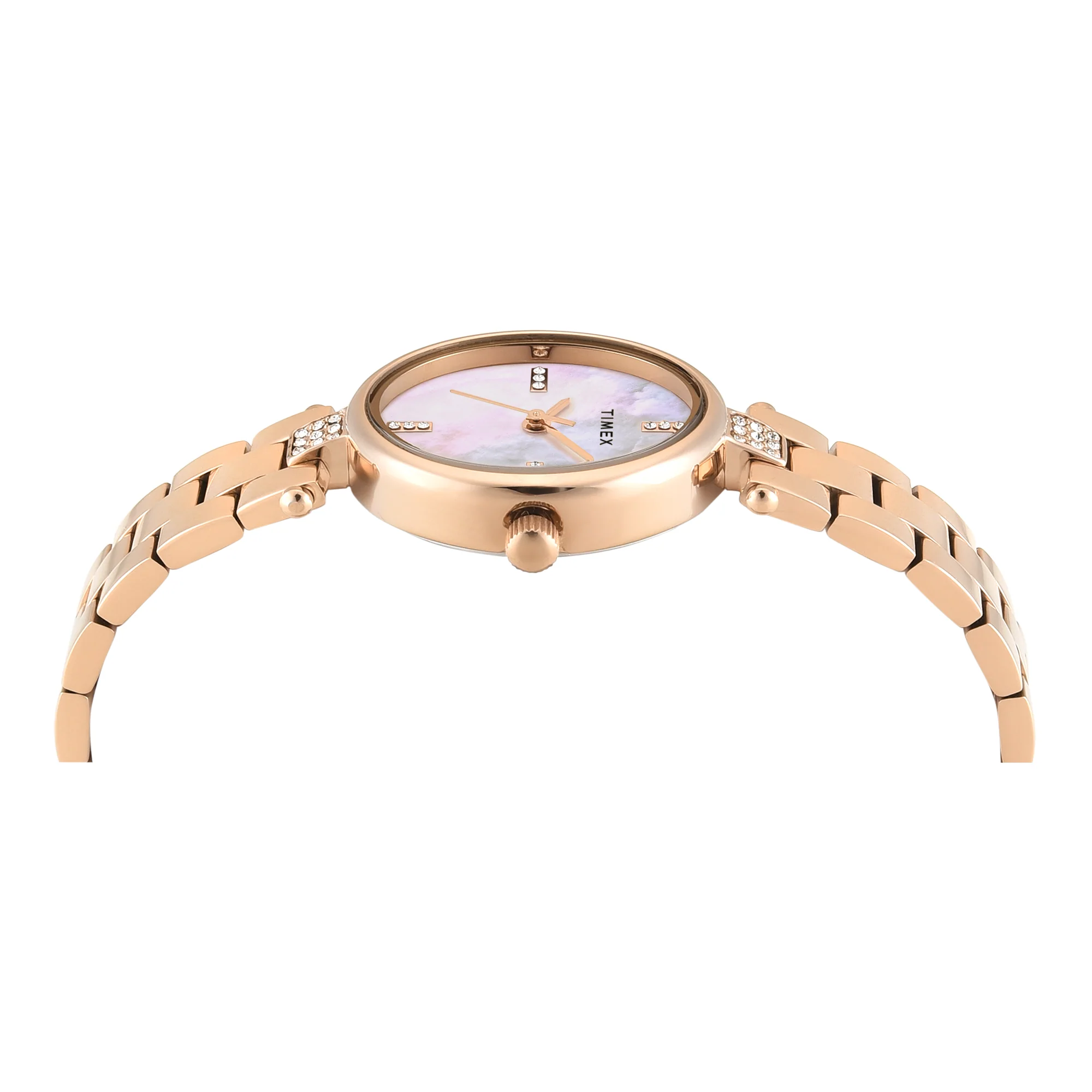 Timex Oval 23mm White Dial Analog Women Watch - TWEL27200 - Image 3