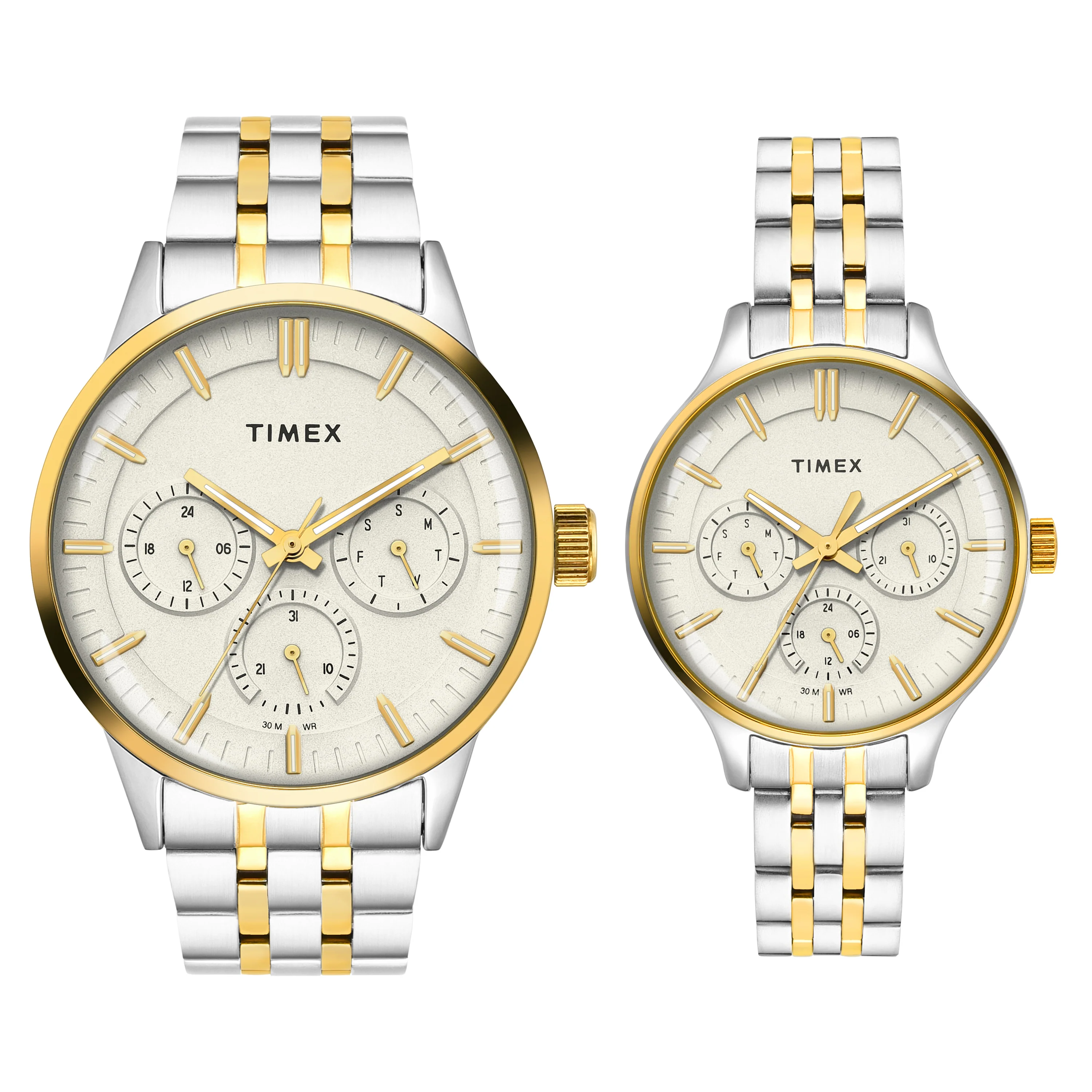 TIMEX Pairs Grey Round Dial Analog Watch - TW00PR317