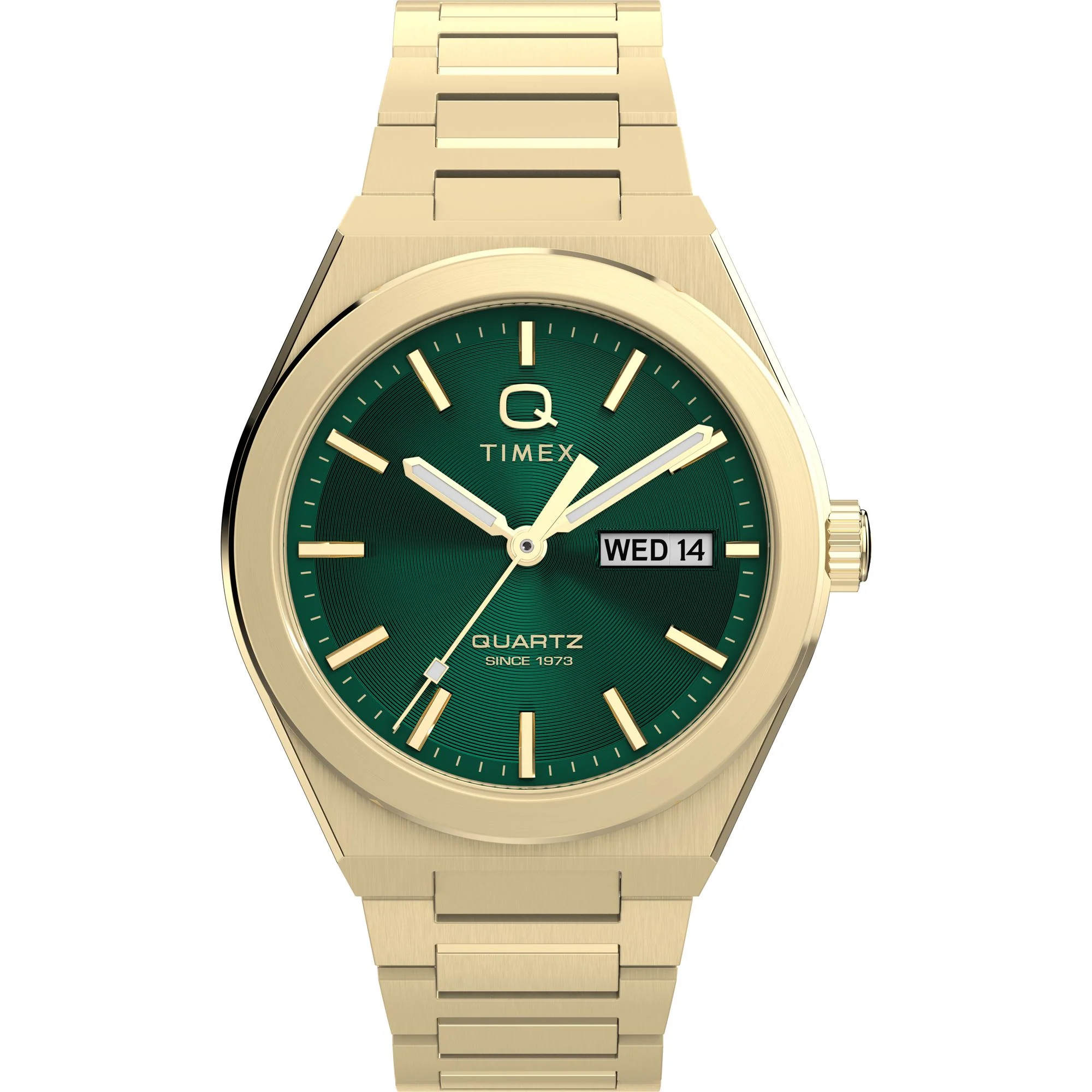 TIMEX Q Continental Green Round Dial Analog Men's Watch - TW2Y35100IK
