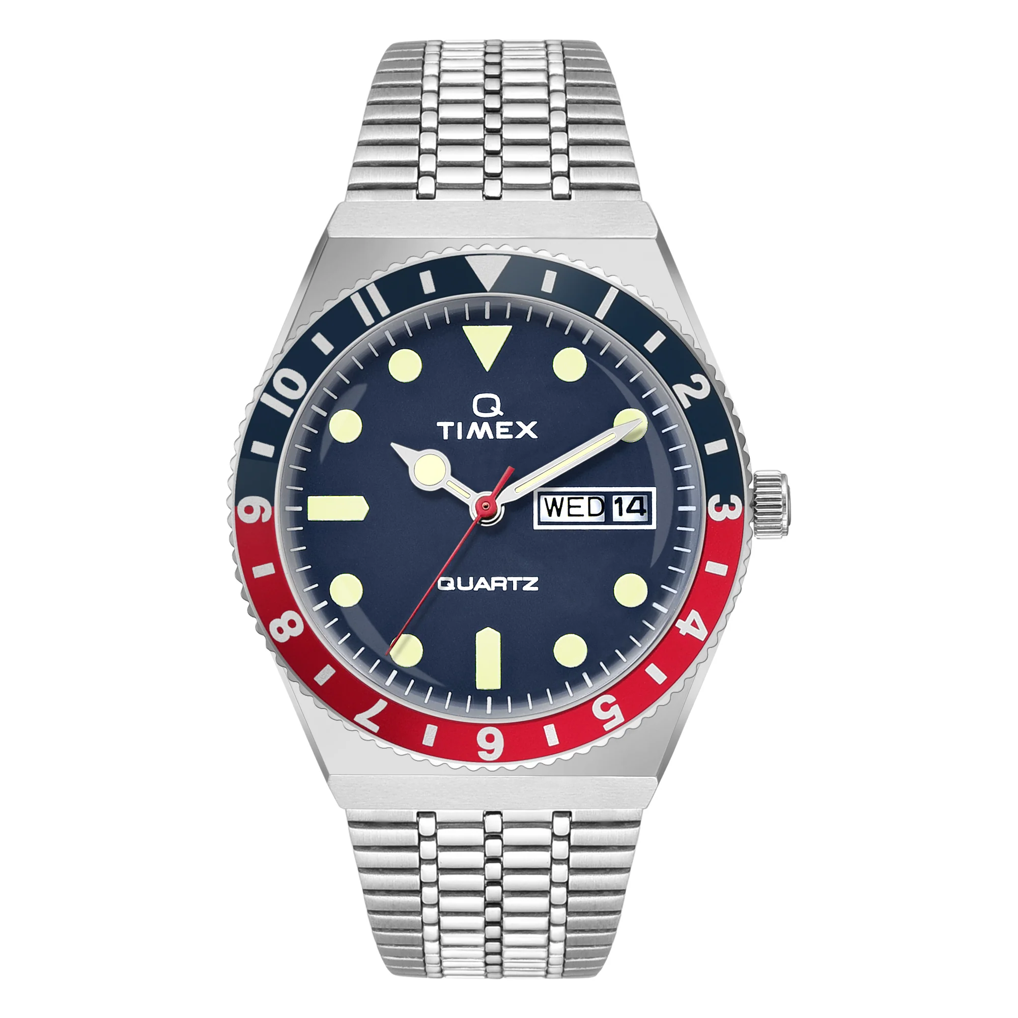 Timex Q Round 38mm Blue Dial Analog Men Watch - TWEG26300