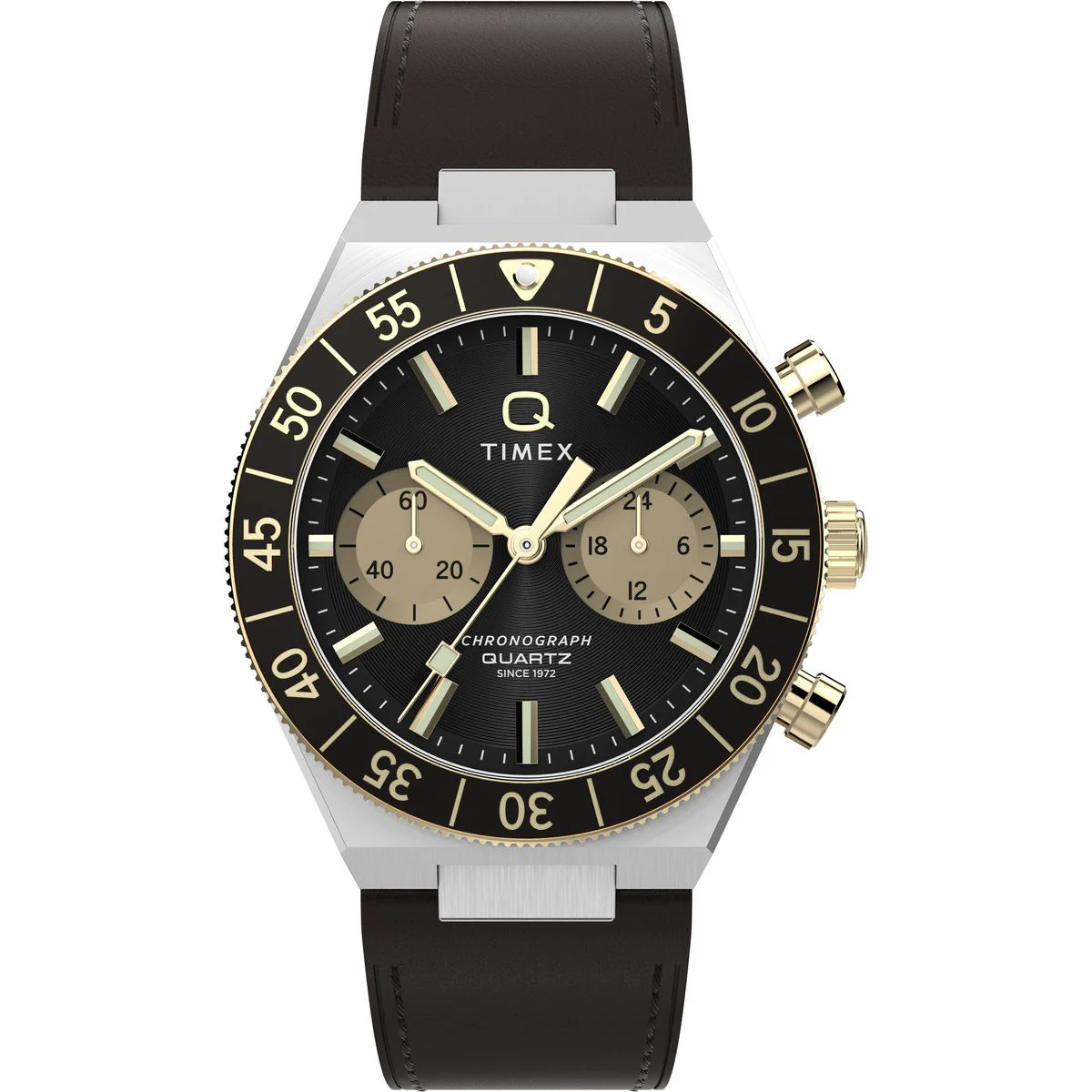 Timex Q Round 40mm Black Dial Analog Men Watch - TW2Y56000IK