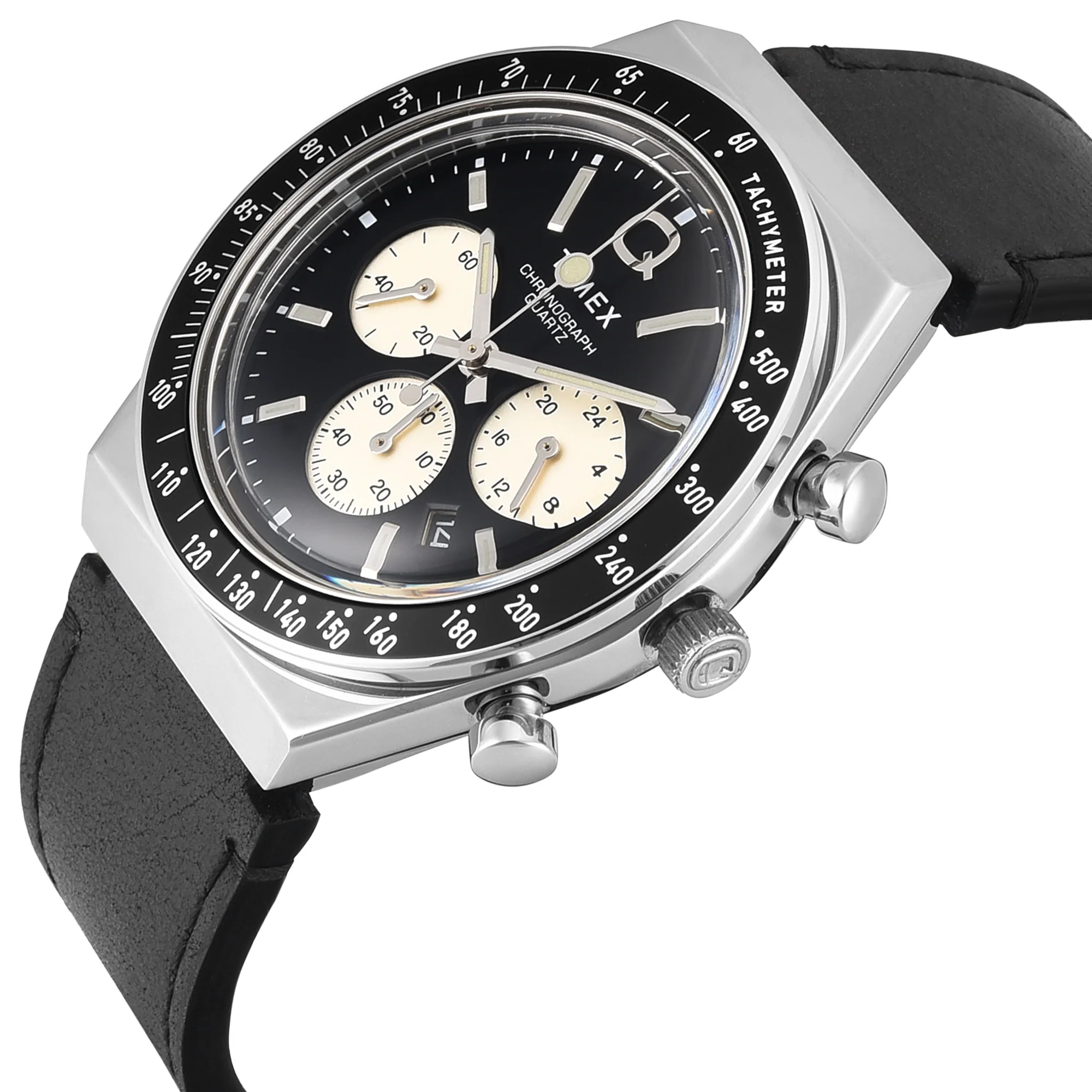Timex Q Round 42mm Black Dial Analog Men Watch - TWEG26408 - Image 2