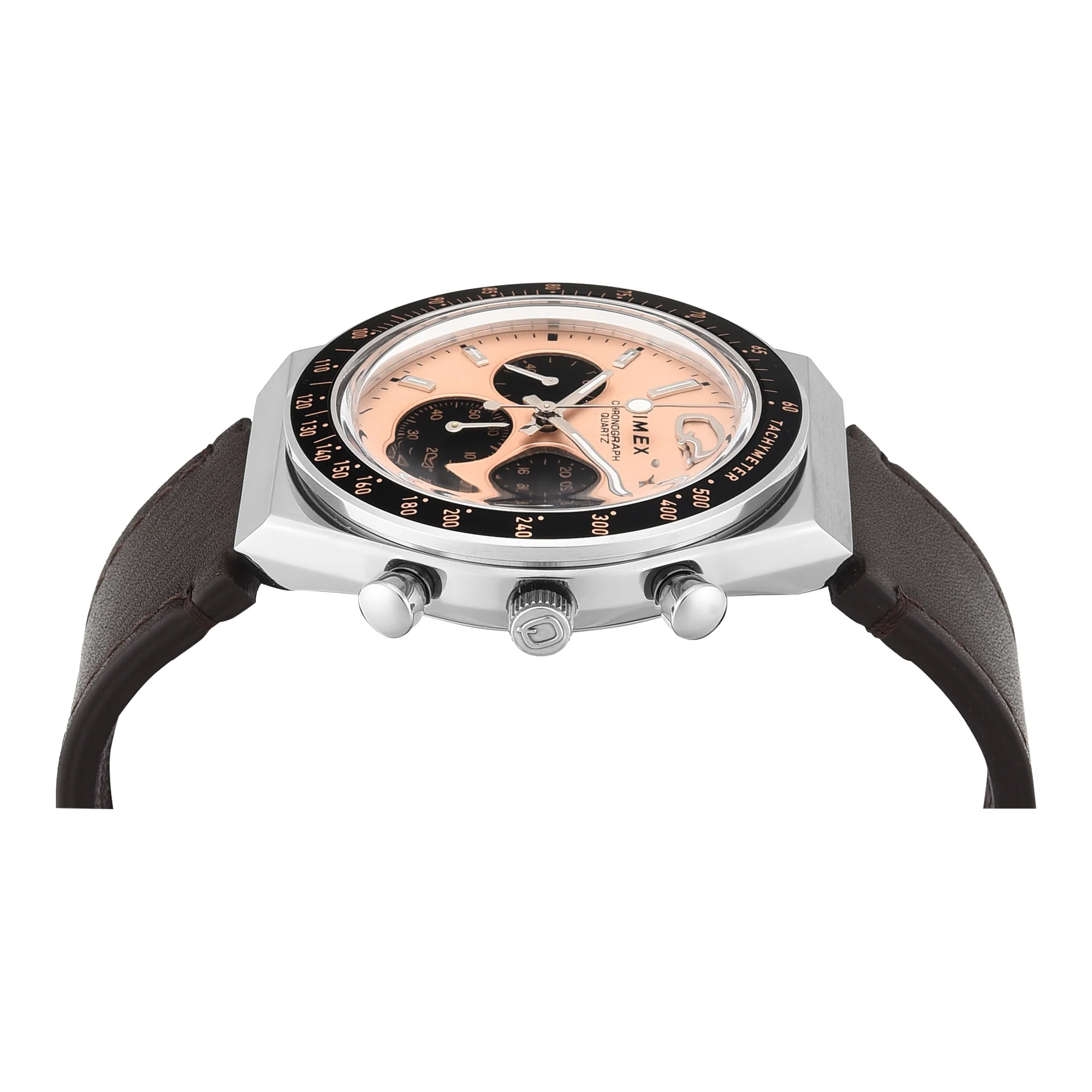 Timex Q Round 42mm Rose Gold Dial Analog Men Watch - TWEG26409 - Image 5