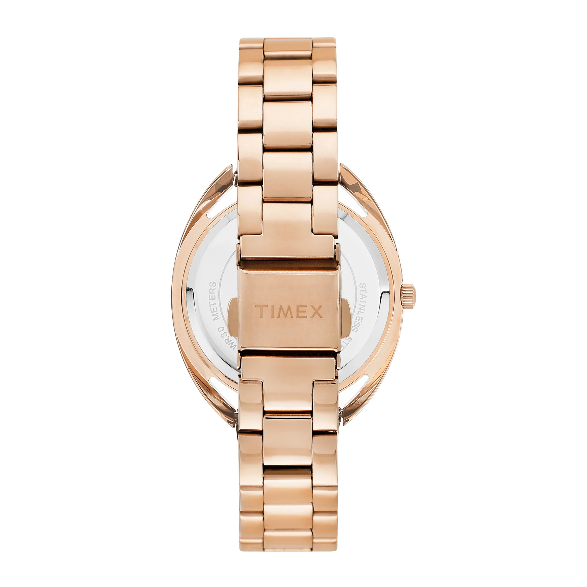 Timex Rose Gold Round Dial Analog Women's Watch - TWEL231SMU01 - Image 3