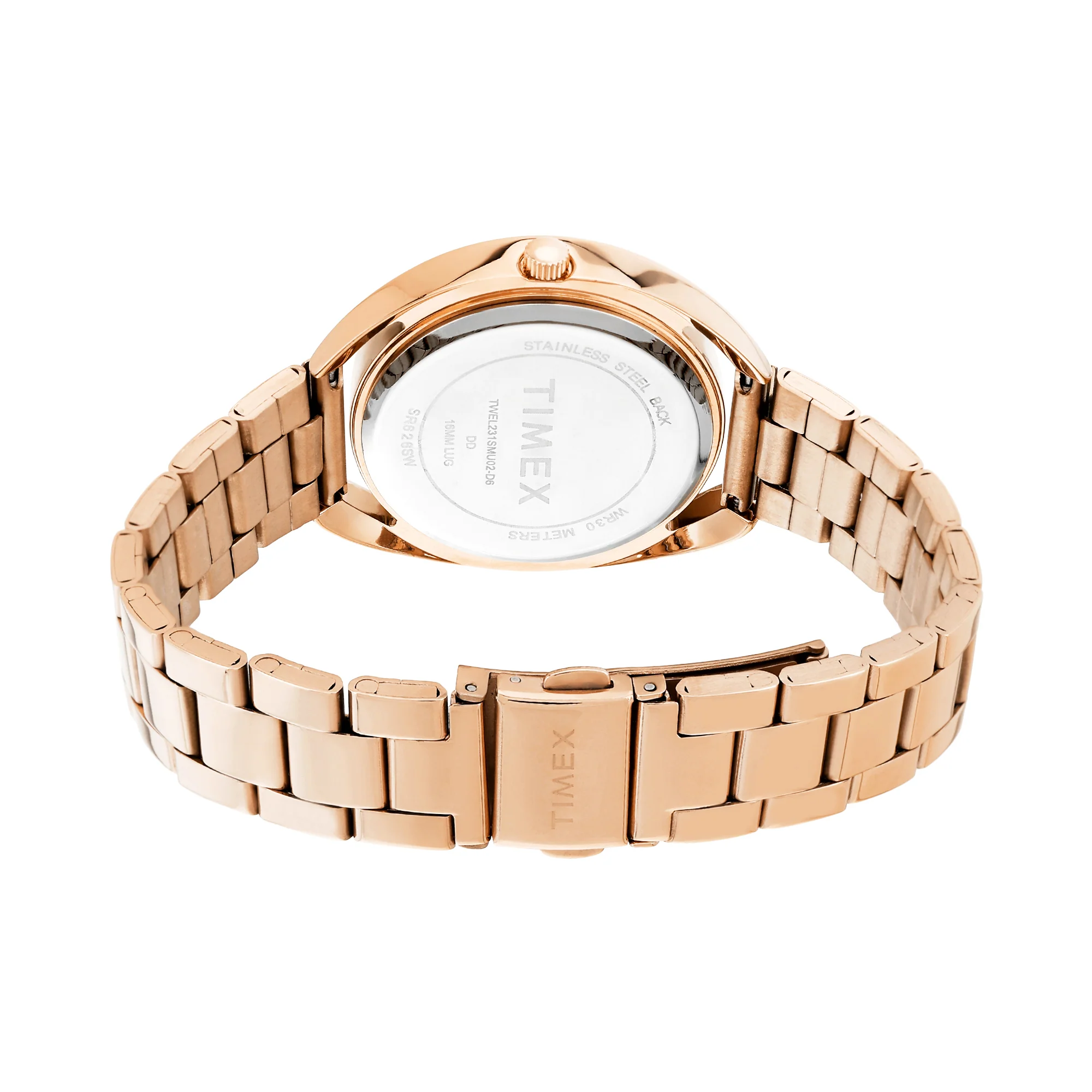 Timex Rose Gold Round Dial Analog Women's Watch - TWEL231SMU01 - Image 4