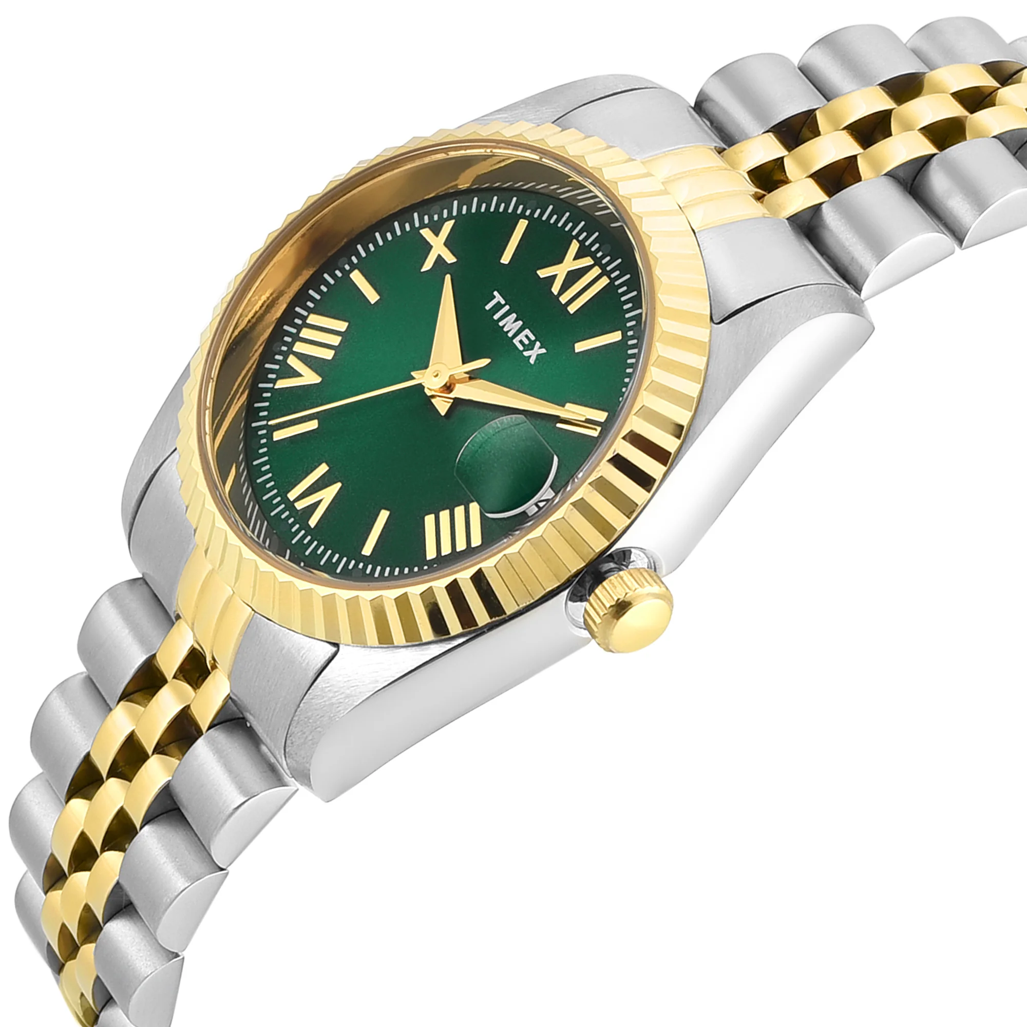 Timex Round 31mm Green Dial Analog Women Watch - TWEL222SMU08 - Image 2