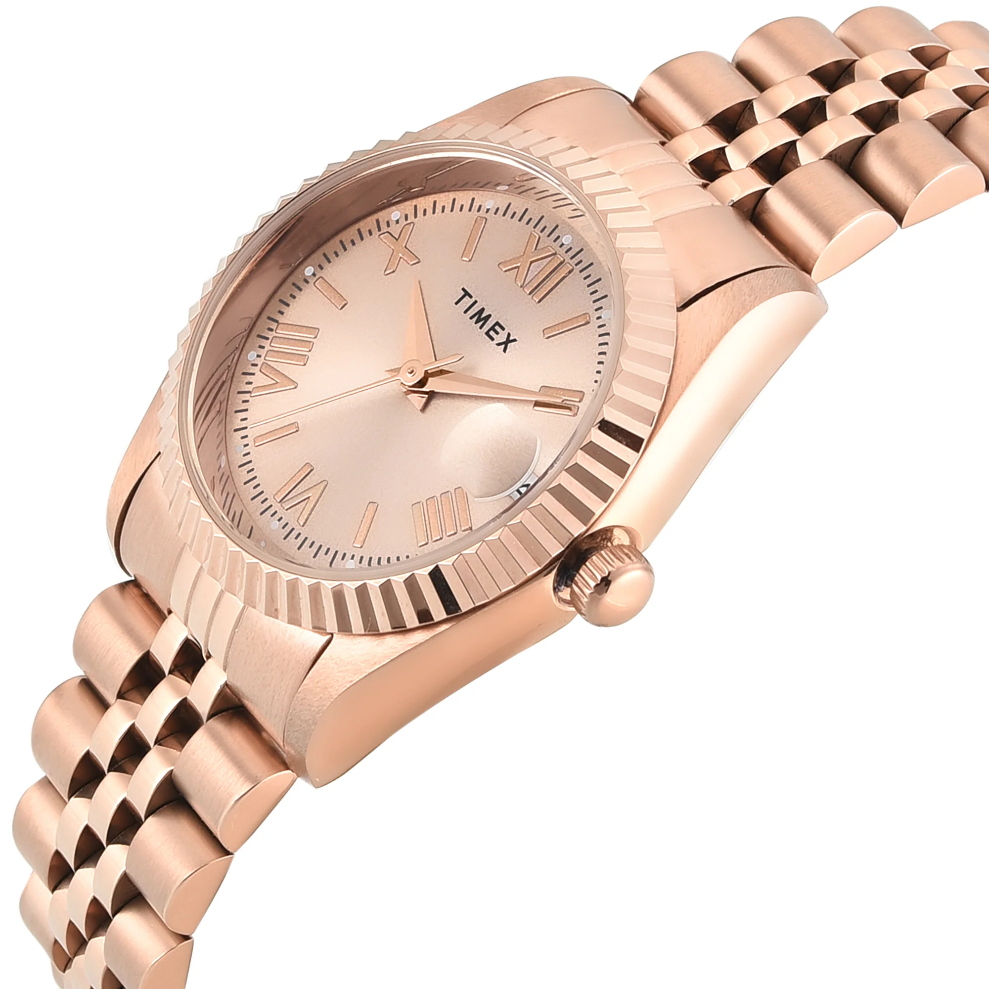 Timex Round 31mm Rose Gold Dial Analog Women Watch - TWEL222SMU06 - Image 2