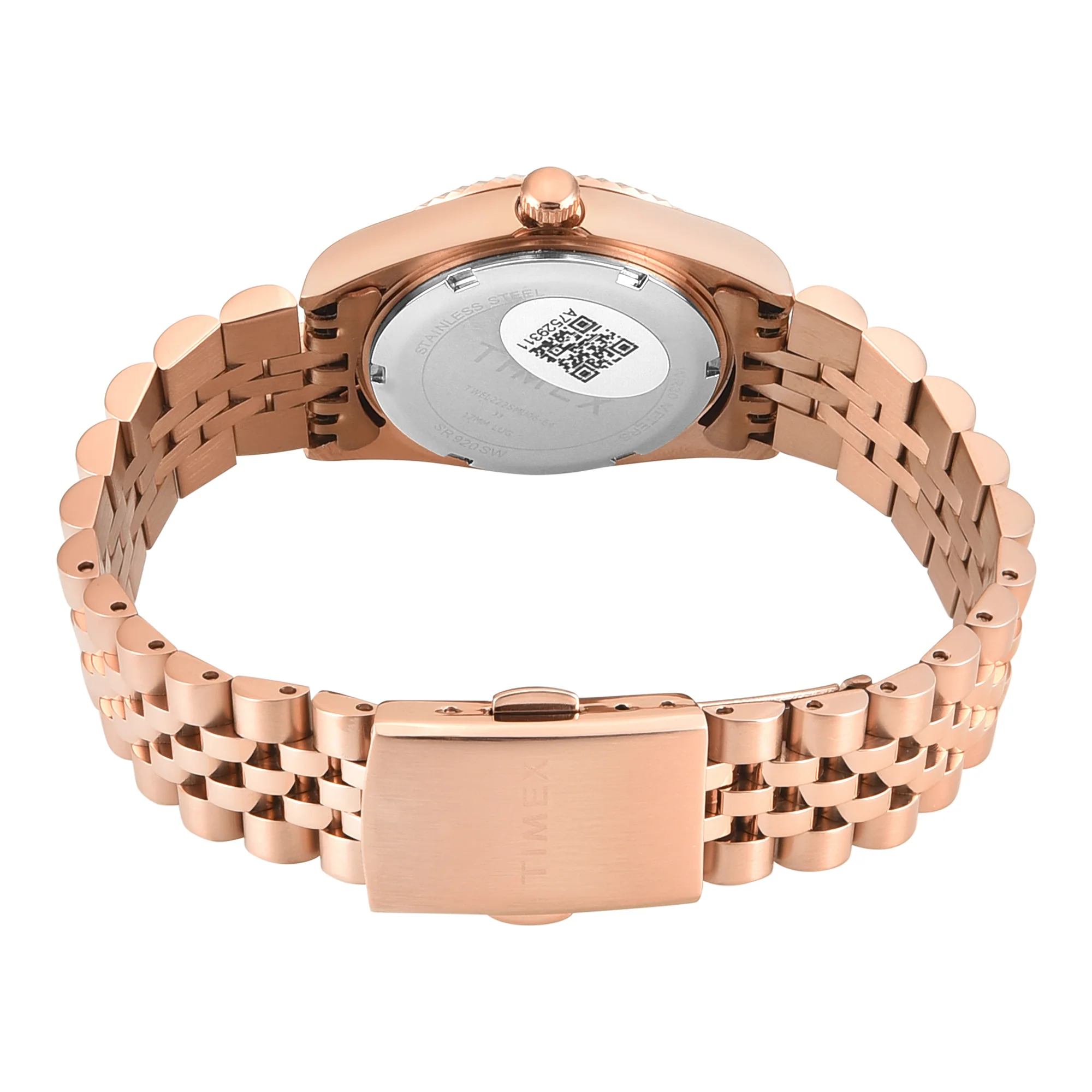 Timex Round 31mm Rose Gold Dial Analog Women Watch - TWEL222SMU06 - Image 3