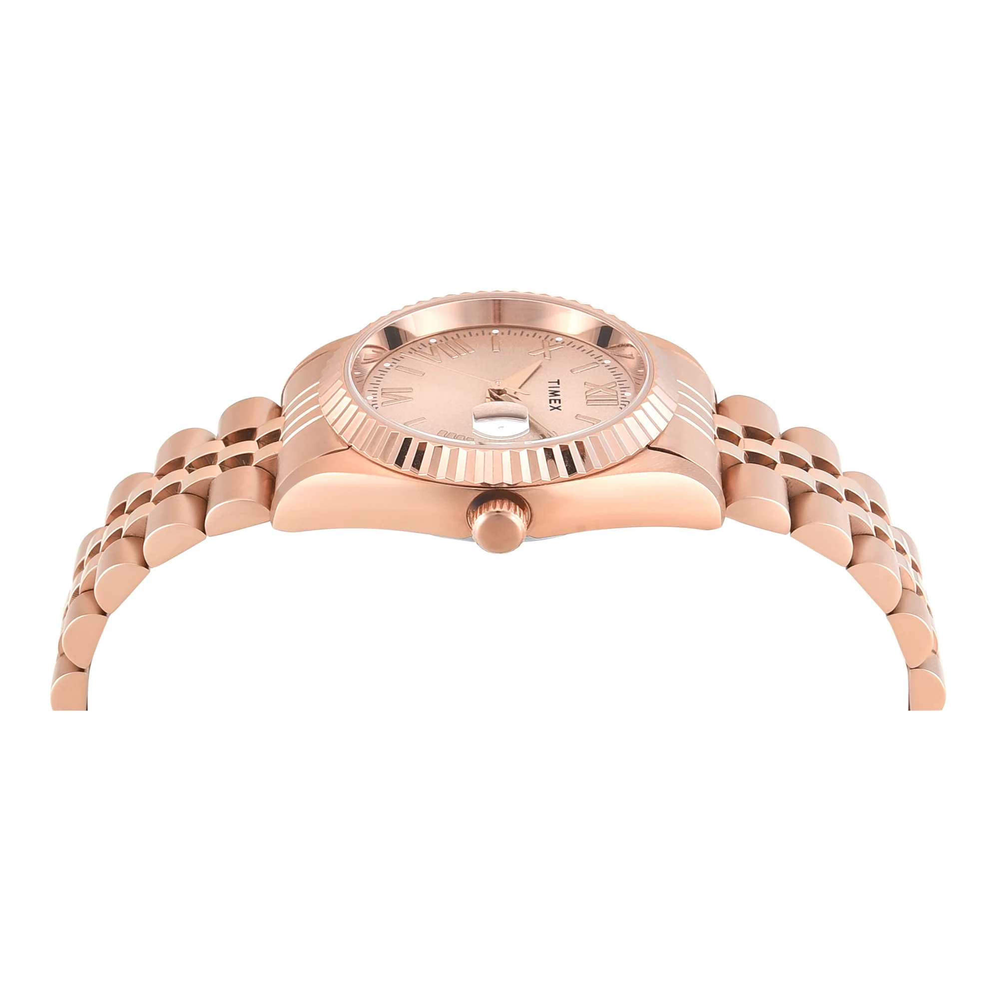 Timex Round 31mm Rose Gold Dial Analog Women Watch - TWEL222SMU06 - Image 4