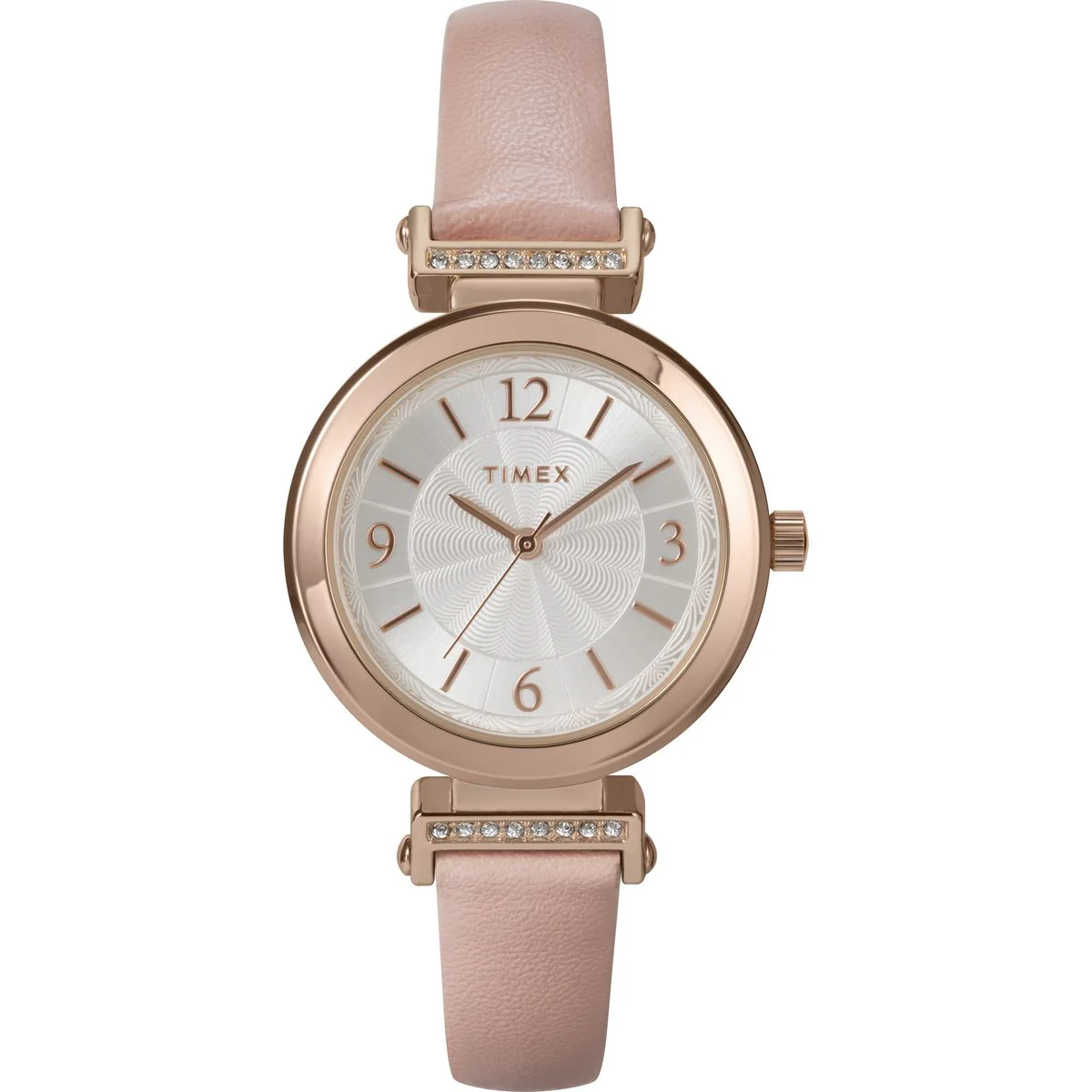 Timex Round 31mm Silver-Tone Dial Analog Women Watch - TW2W96300JQ