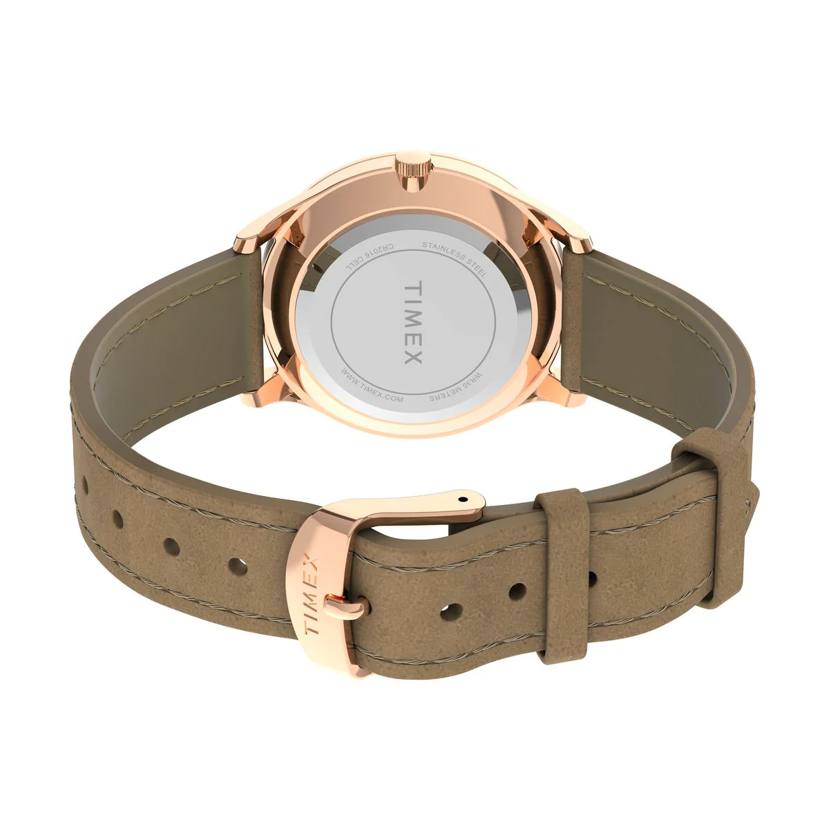 Timex Round 32mm White Dial Analog Women Watch - TW2T72400UJ - Image 5