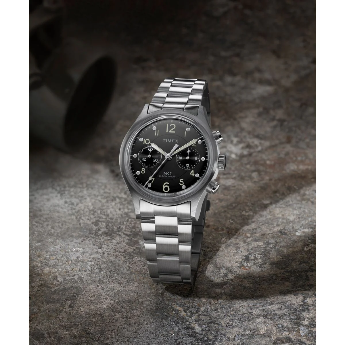 Timex Round 40mm Black Dial Analog Men Watch - TW2Y71000UJ - Image 2
