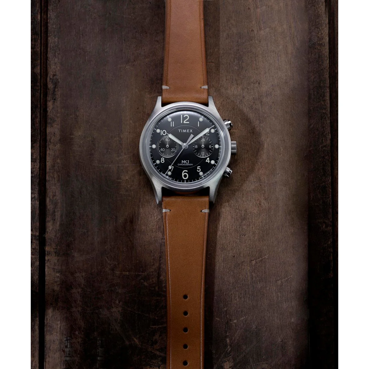 Timex Round 40mm Black Dial Analog Men Watch - TW2Y71100UJ - Image 2