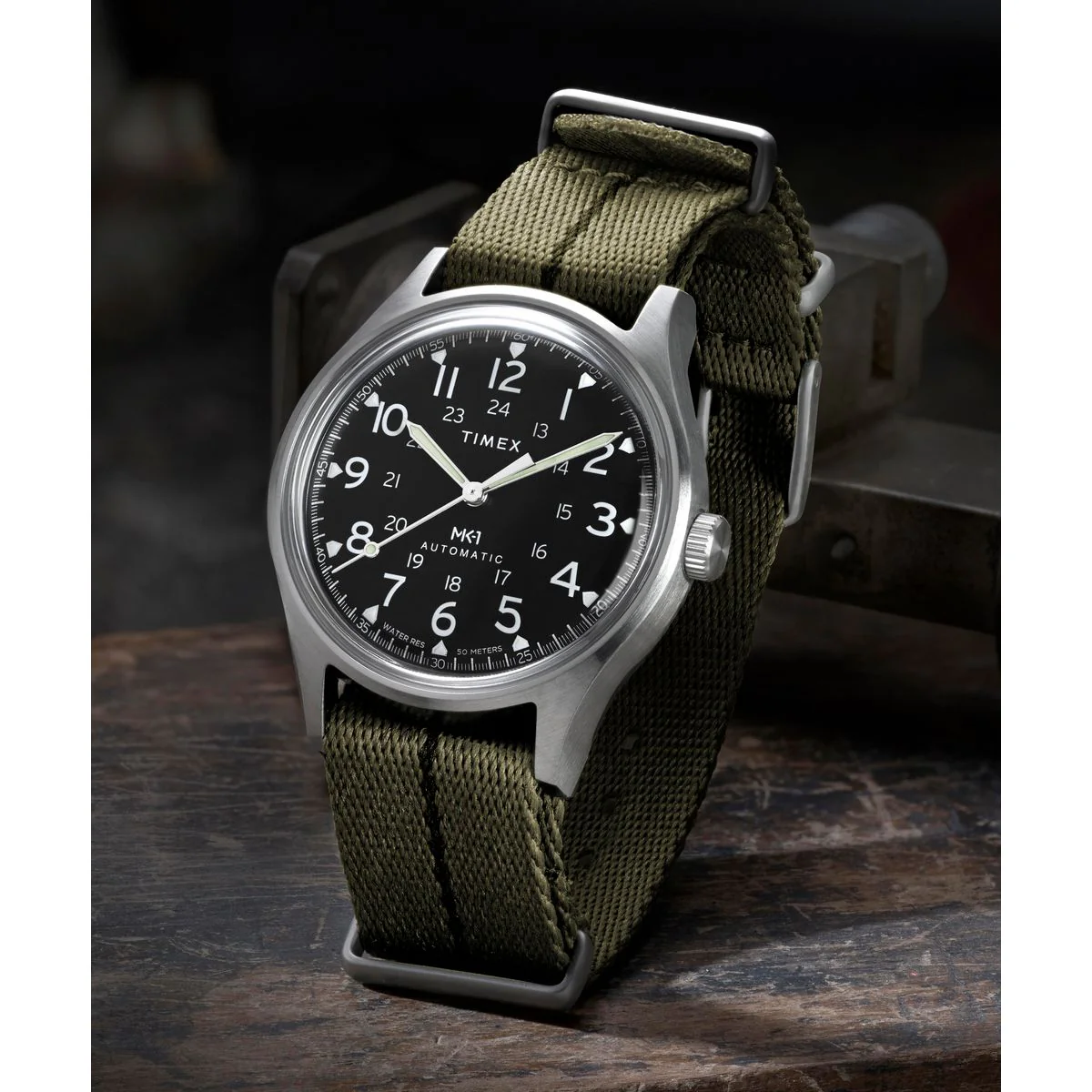 Timex Round 40mm Black Dial Mechanical Automatic Men Watch - TW2Y71700UJ - Image 2