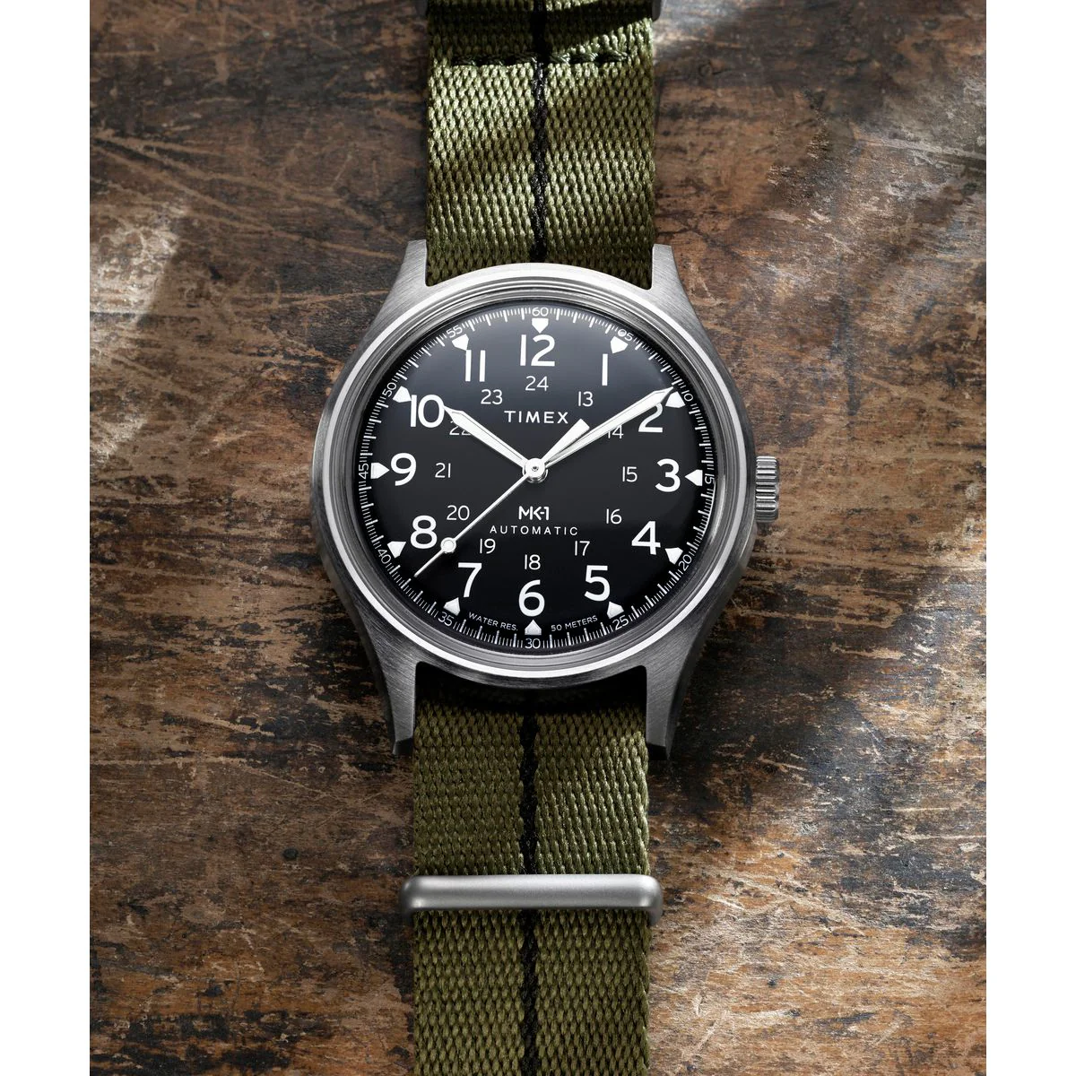 Timex Round 40mm Black Dial Mechanical Automatic Men Watch - TW2Y71700UJ - Image 3