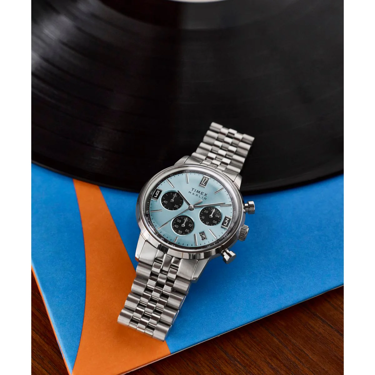 Timex Round 40mm Blue Dial Analog Men Watch - TW2Y66500UJ - Image 6