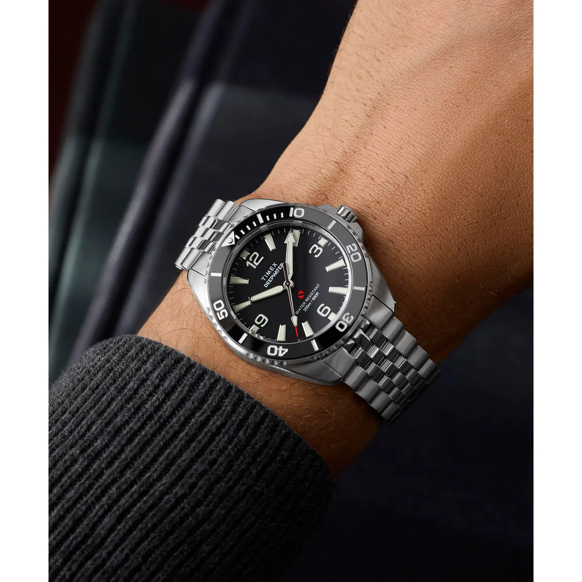 Timex Round 41mm Black Dial Analog Men Watch - TW2Y64500UJ - Image 8