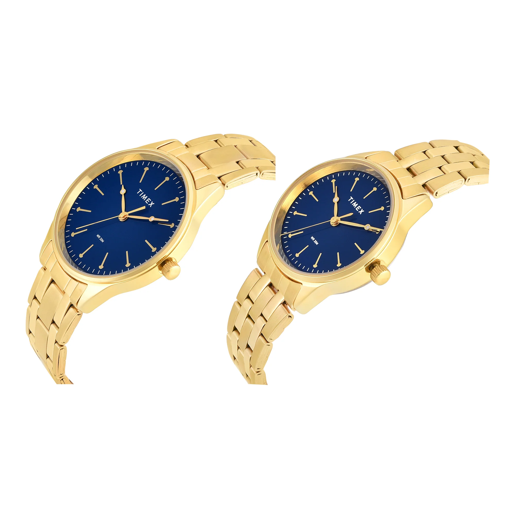 Timex Round 41mm Blue Dial Analog Pair Watch - TW00PR357 - Image 2