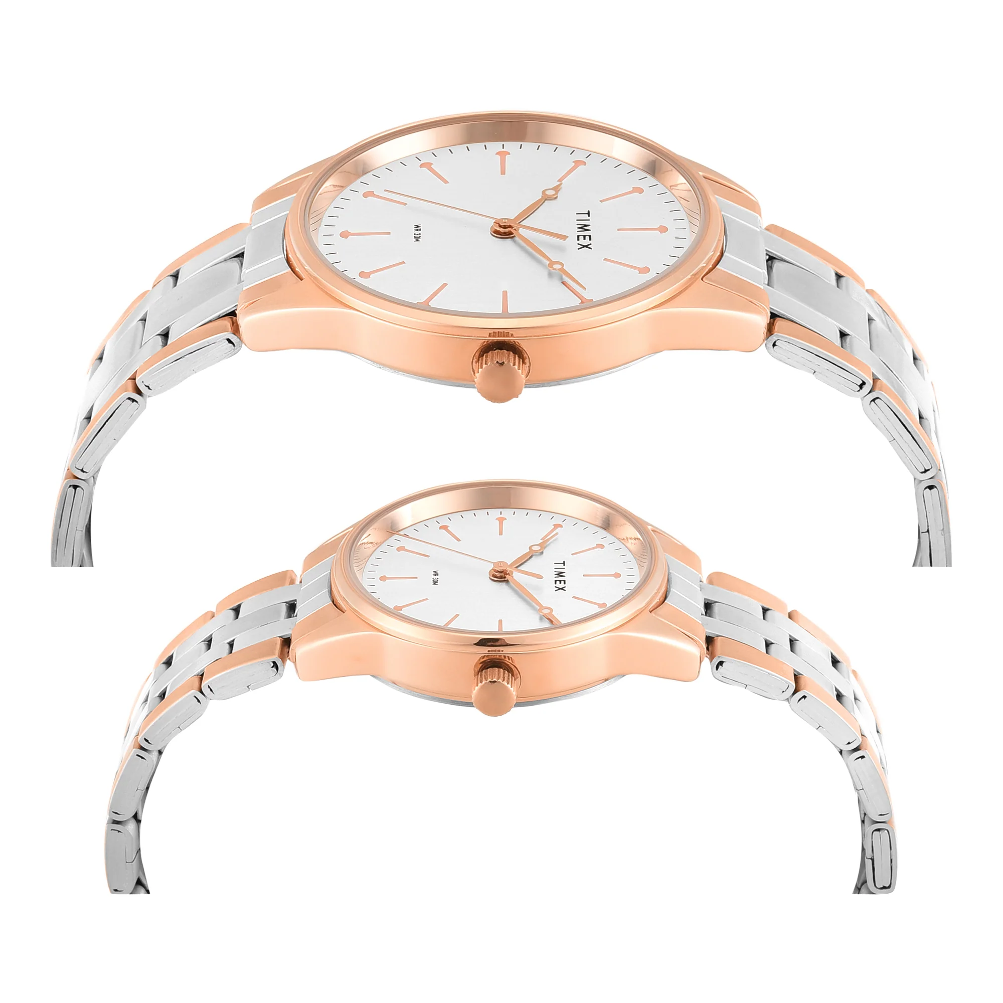 Timex Round 41mm Silver Dial Analog Pair Watch - TW00PR359 - Image 5