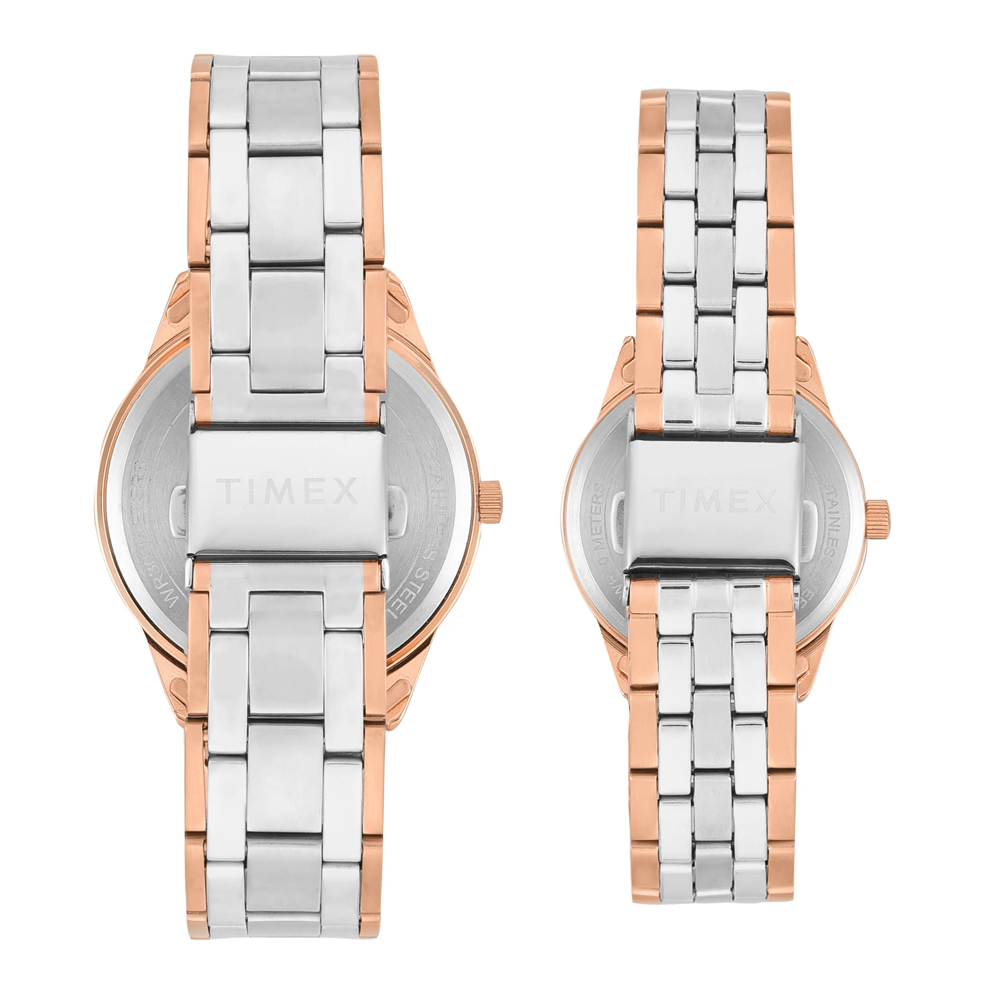 Timex Round 41mm Silver Dial Analog Pair Watch - TW00PR359 - Image 6