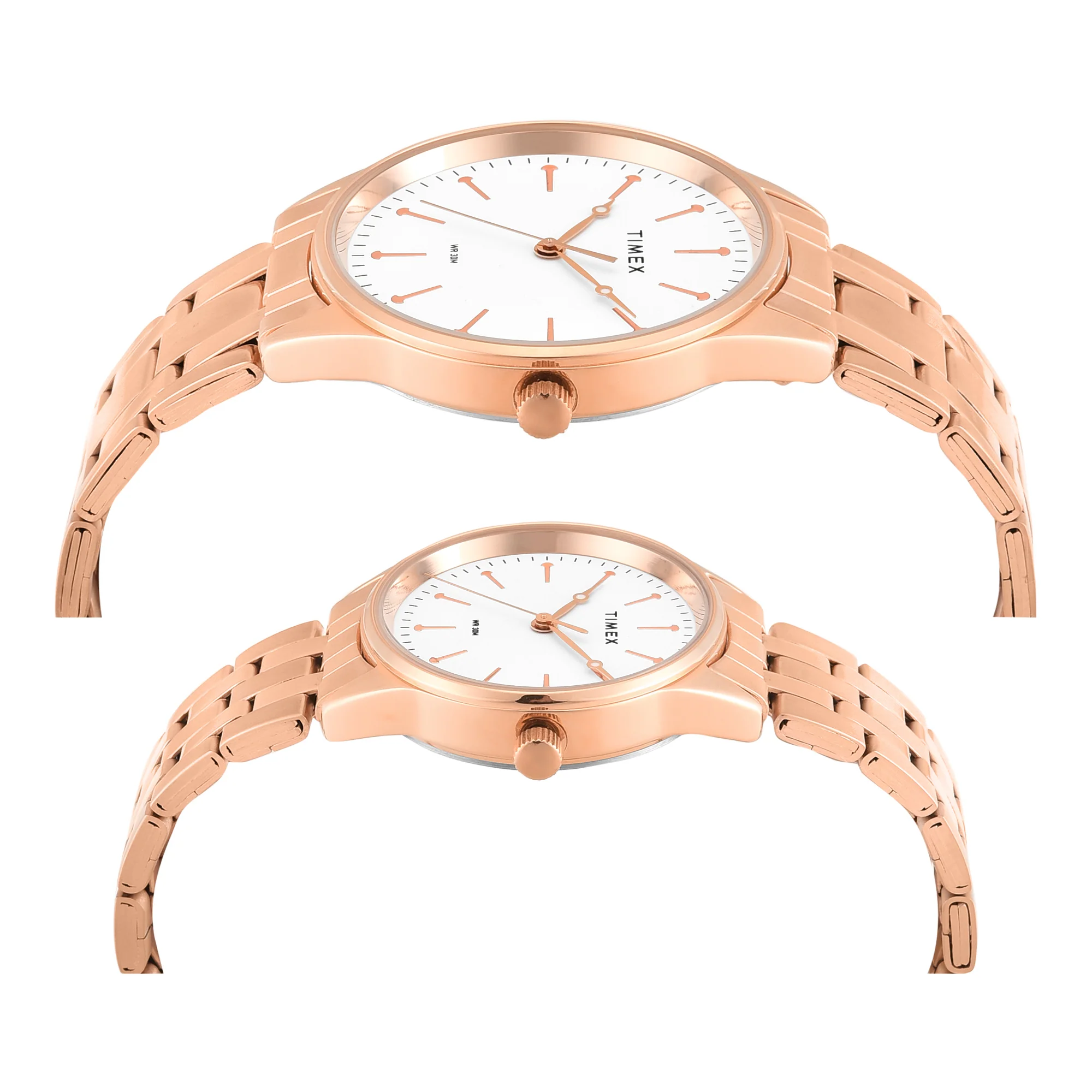 Timex Round 41mm White Dial Analog Pair Watch - TW00PR358 - Image 5