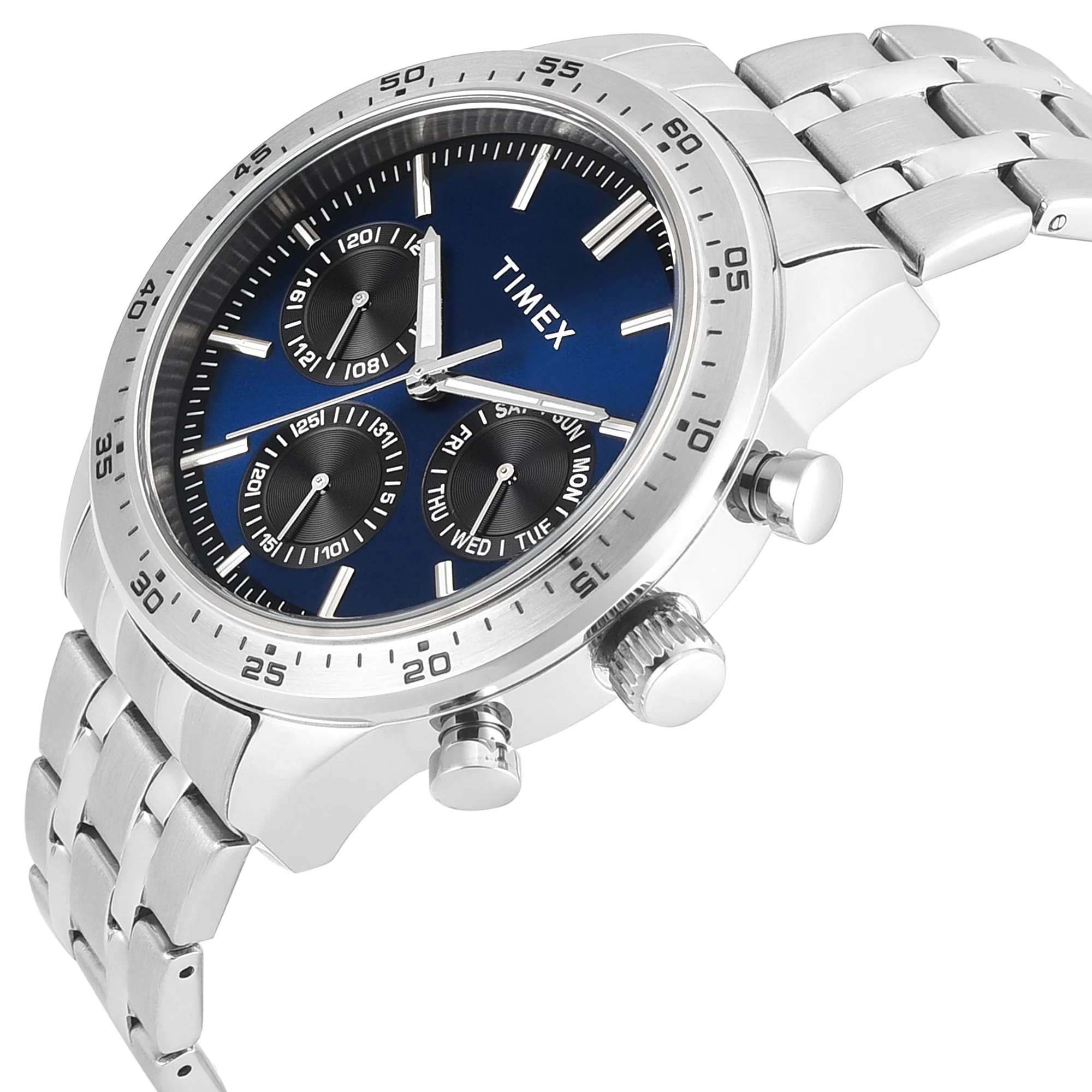Timex Round 42mm Blue Dial Analog Men Watch - TWEG354SMU02 - Image 2