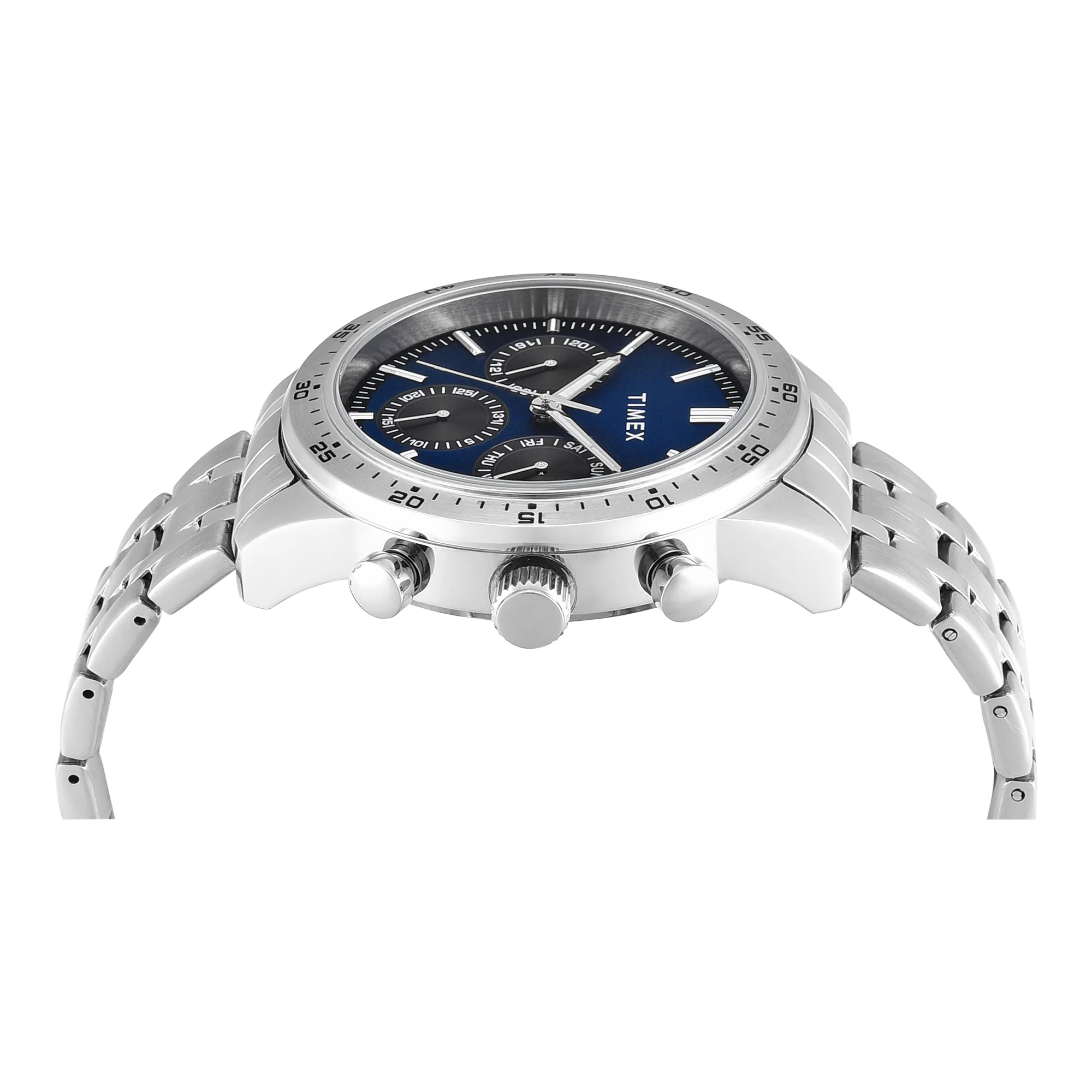 Timex Round 42mm Blue Dial Analog Men Watch - TWEG354SMU02 - Image 4